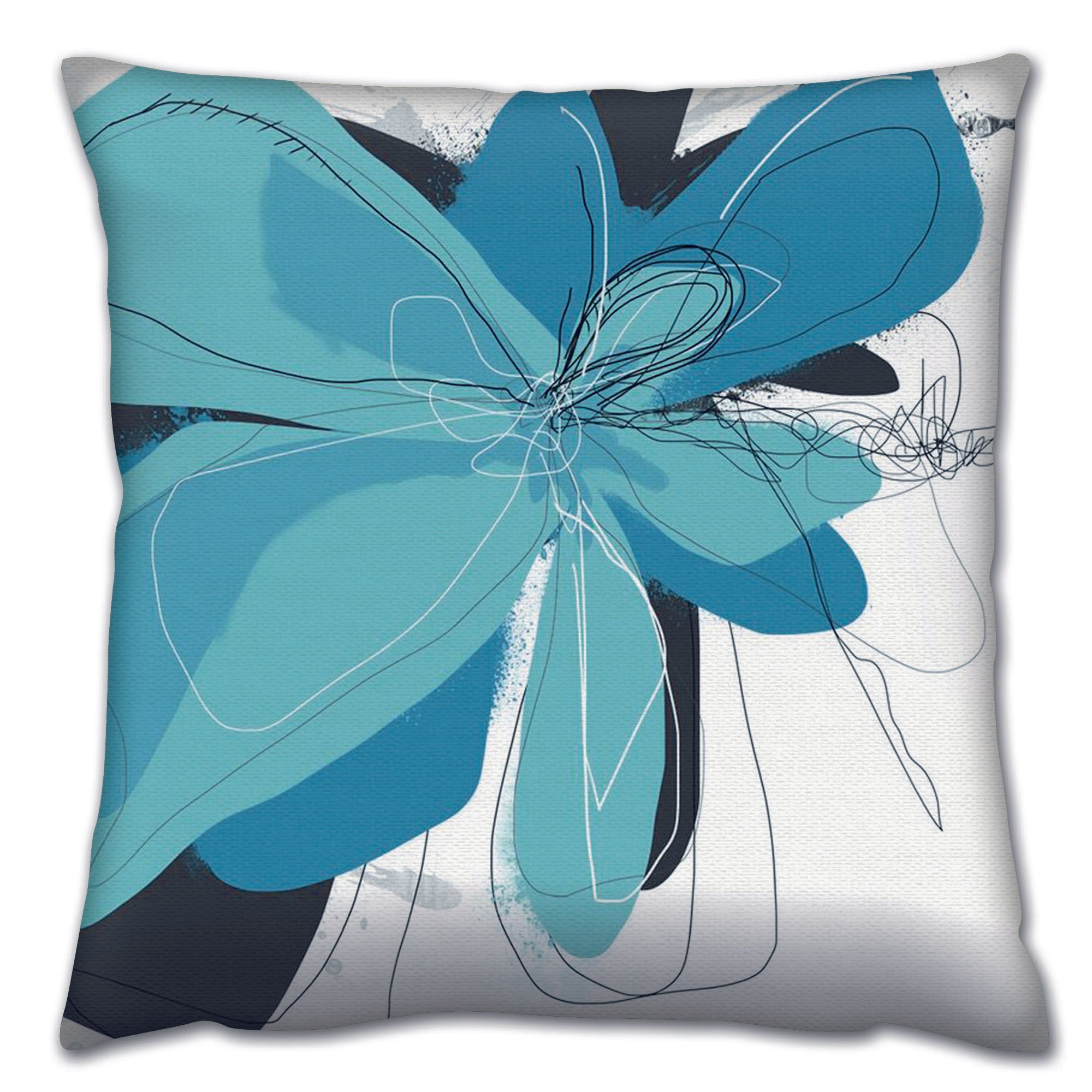 Almofada – 43 x 43 cm – Multicolorido – Algodão e Poliéster