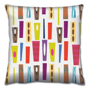 Almofada – 43 x 43 cm – Multicolorido – Algodão e Poliéster