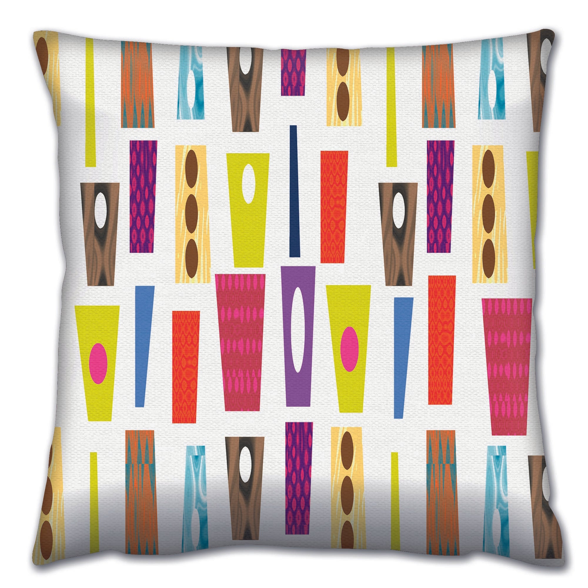 Almofada – 43 x 43 cm – Multicolorido – Algodão e Poliéster