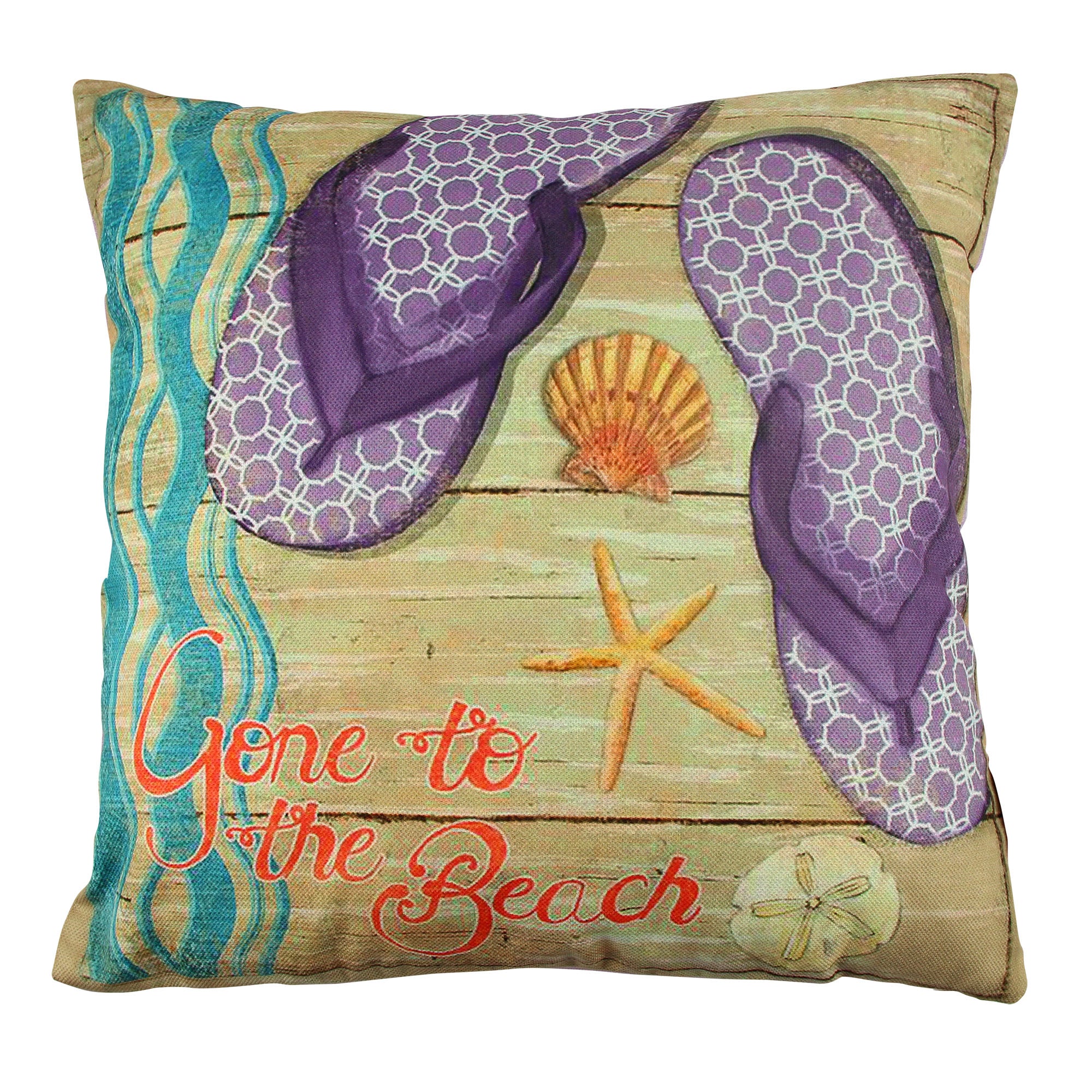 Almofada – 43 x 43 cm – Multicolorido – Algodão/Poliéster