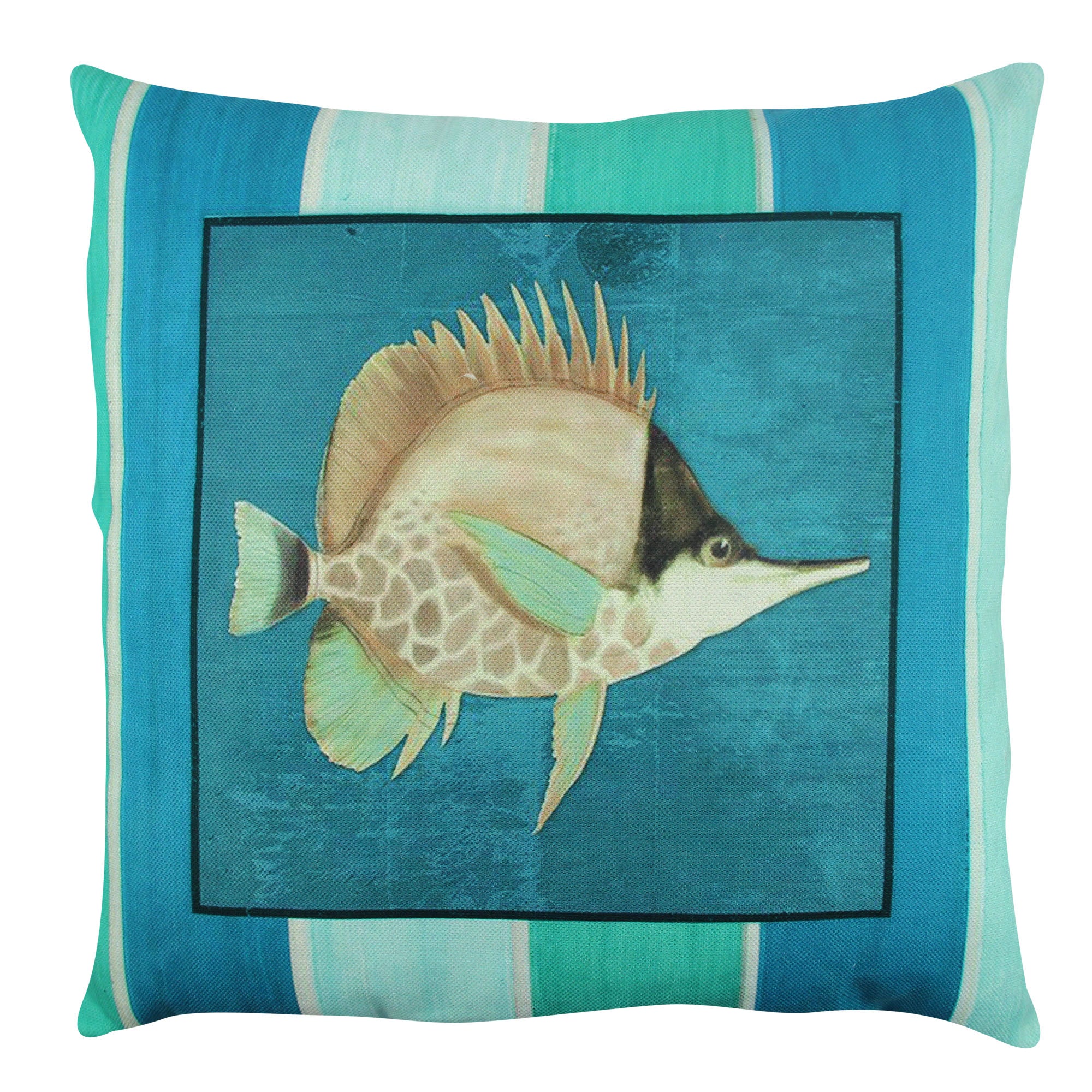 Almofada – 43 x 43 cm – Multicolorido – Algodão e Poliéster