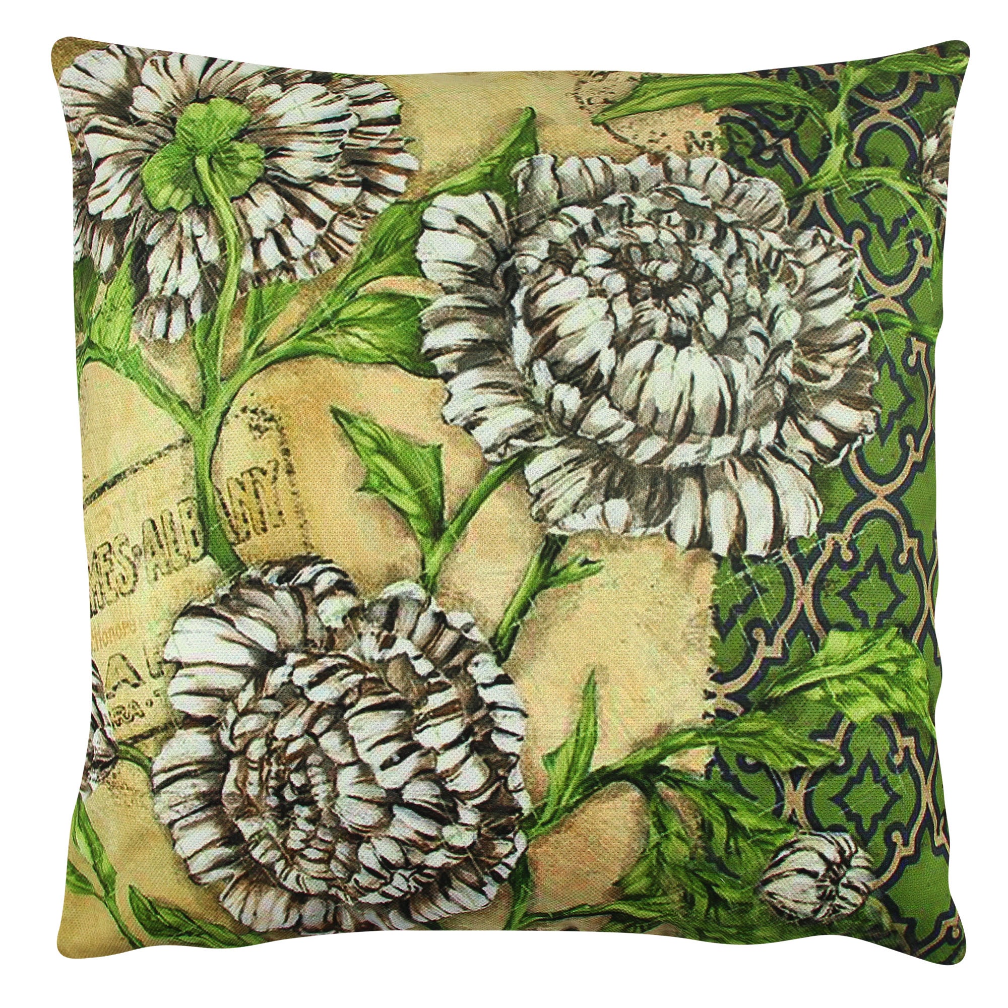 Almofada – 43 x 43 cm – Multicolorido – Algodão e Poliéster