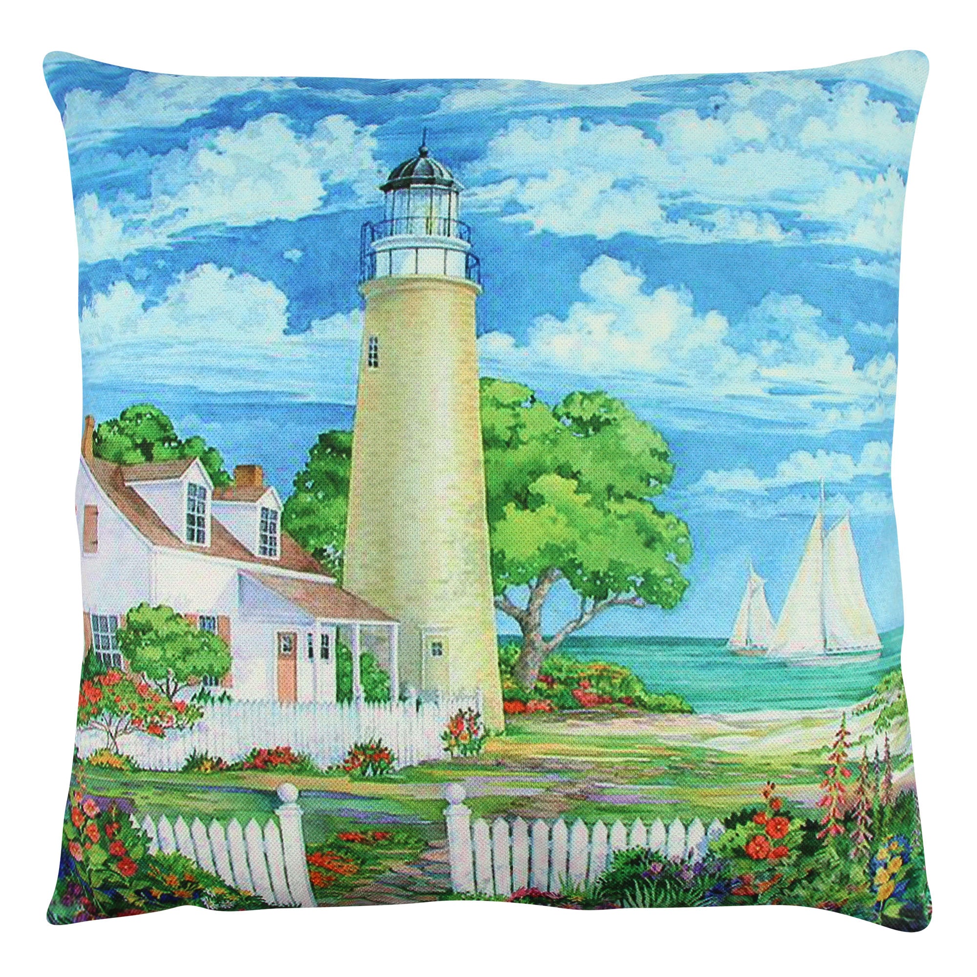 Almofada – 43 x 43 cm – Multicolorido – Algodão e Poliéster