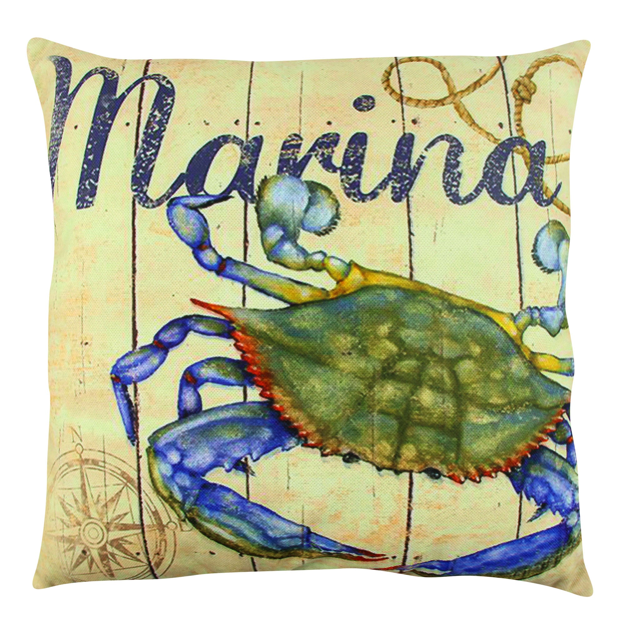 Almofada – 43 x 43 cm – multicolorido – algodão e poliéster