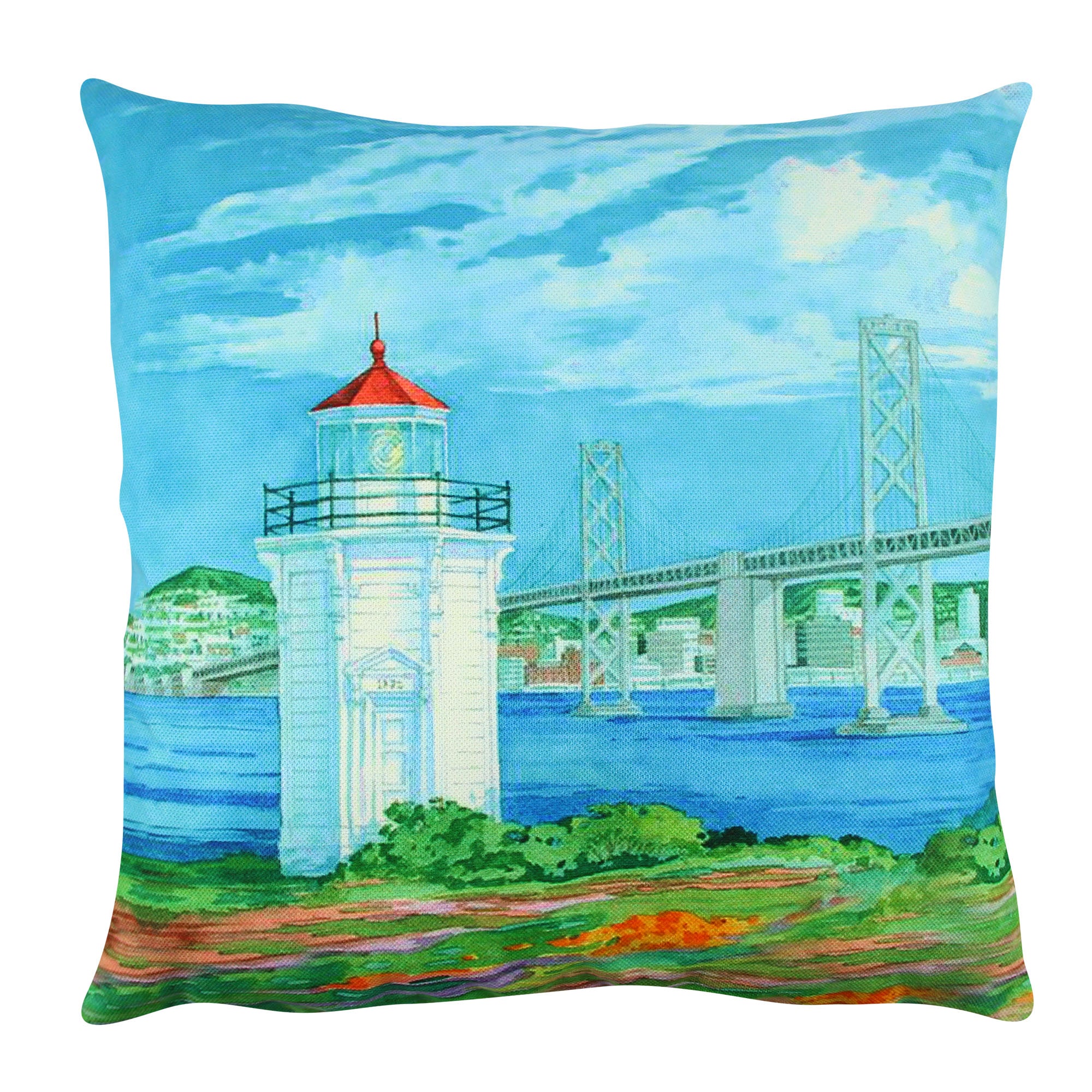 Almofada – 43 x 43 cm – Multicolorido – Algodão e Poliéster