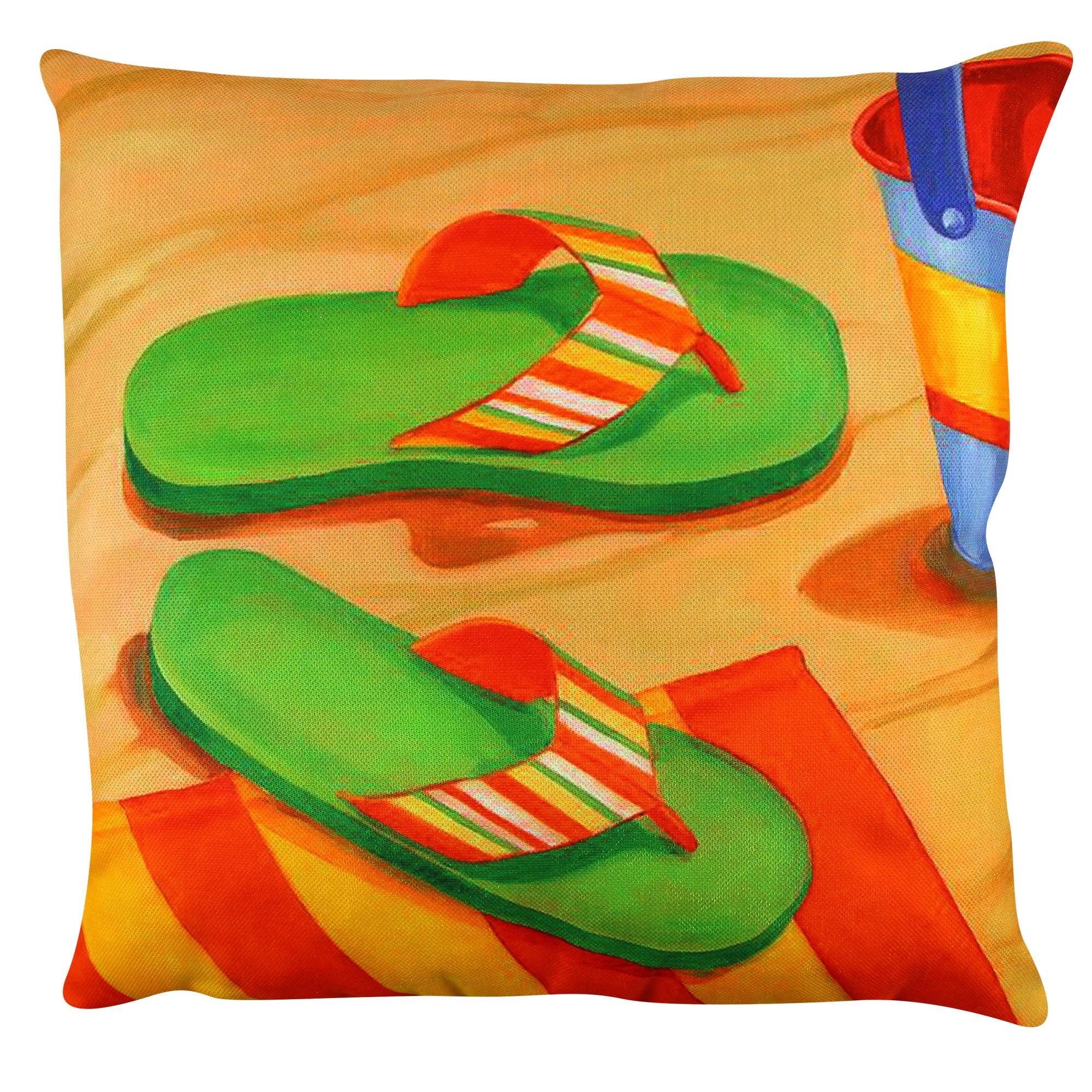 Almofada – 43 x 43 cm – Multicolorido – Algodão e Poliéster