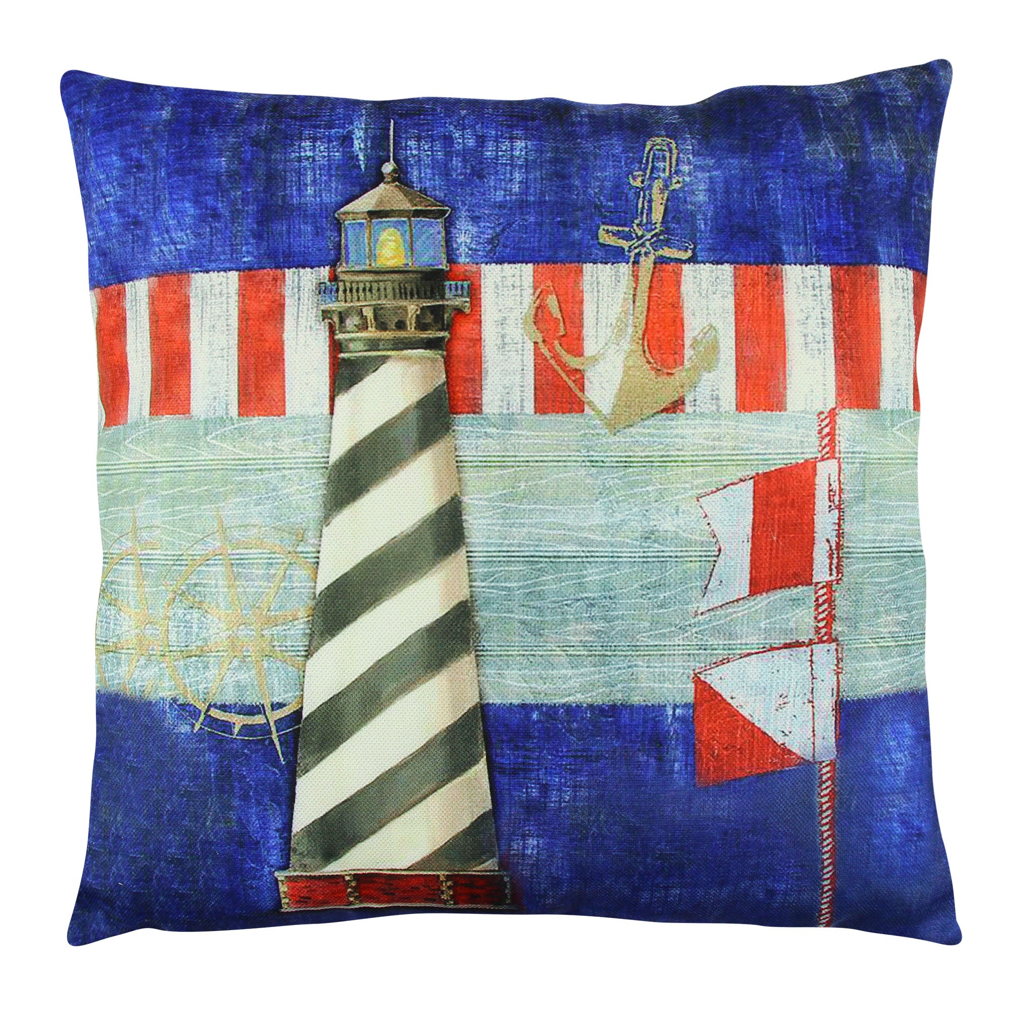 Almofada – 43 x 43 cm – Multicolorido – Algodão e poliéster