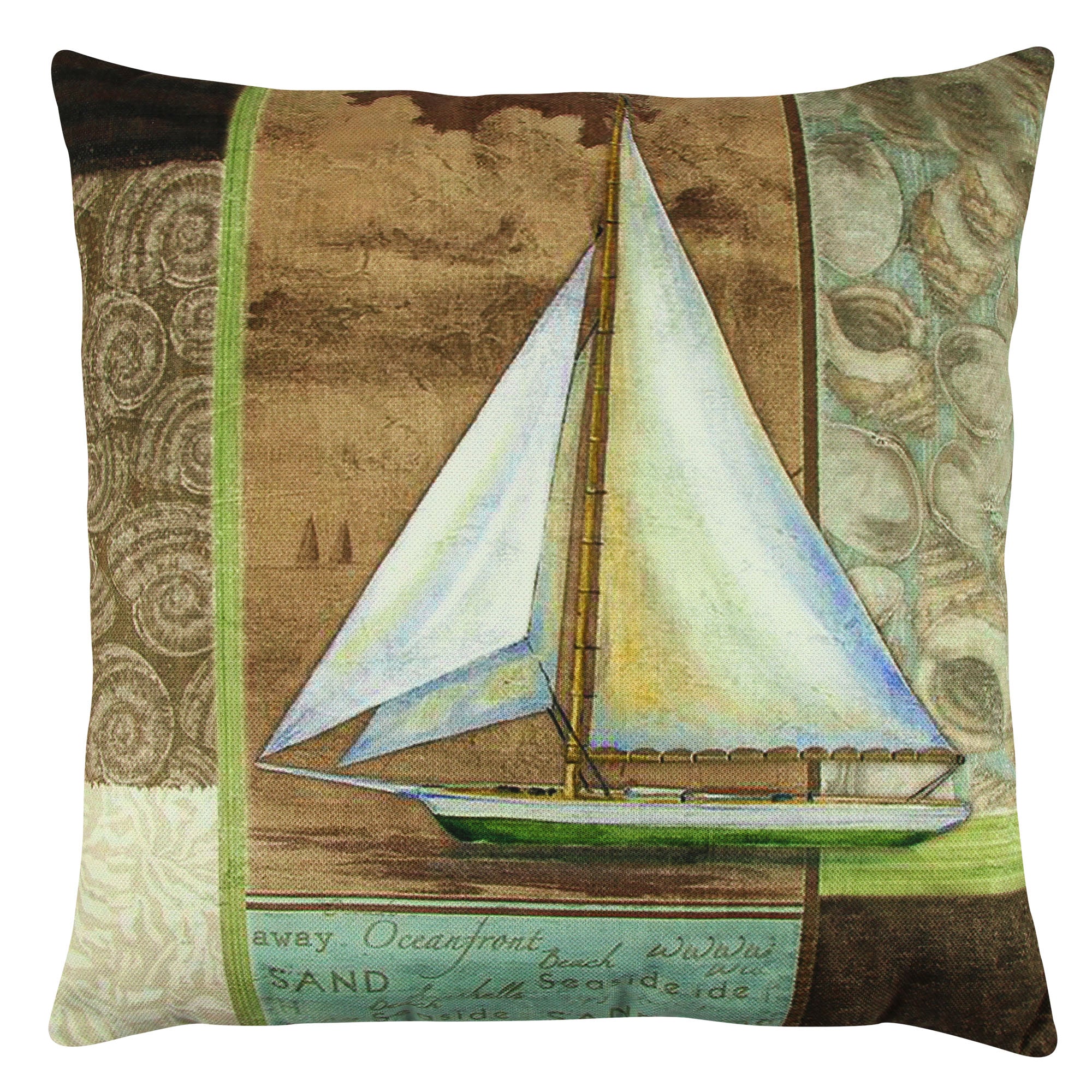 Almofada – 43 x 43 cm – multicolorido – algodão e poliéster