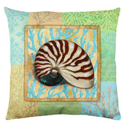 Almofada – 43 x 43 cm – Multicolorido – Algodão e Poliéster