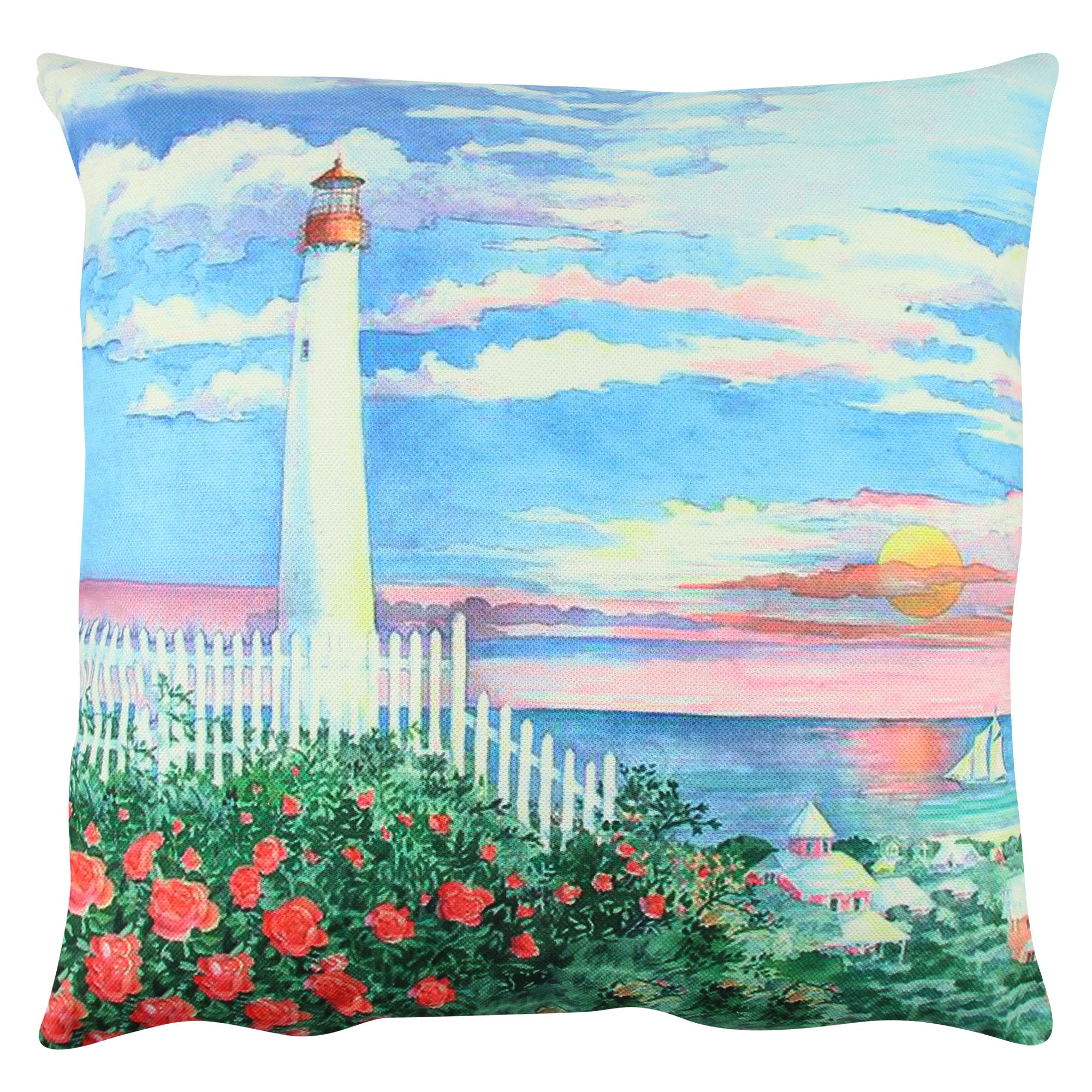 Almofada – 43 x 43 cm – Multicolorido – Algodão/Poliéster