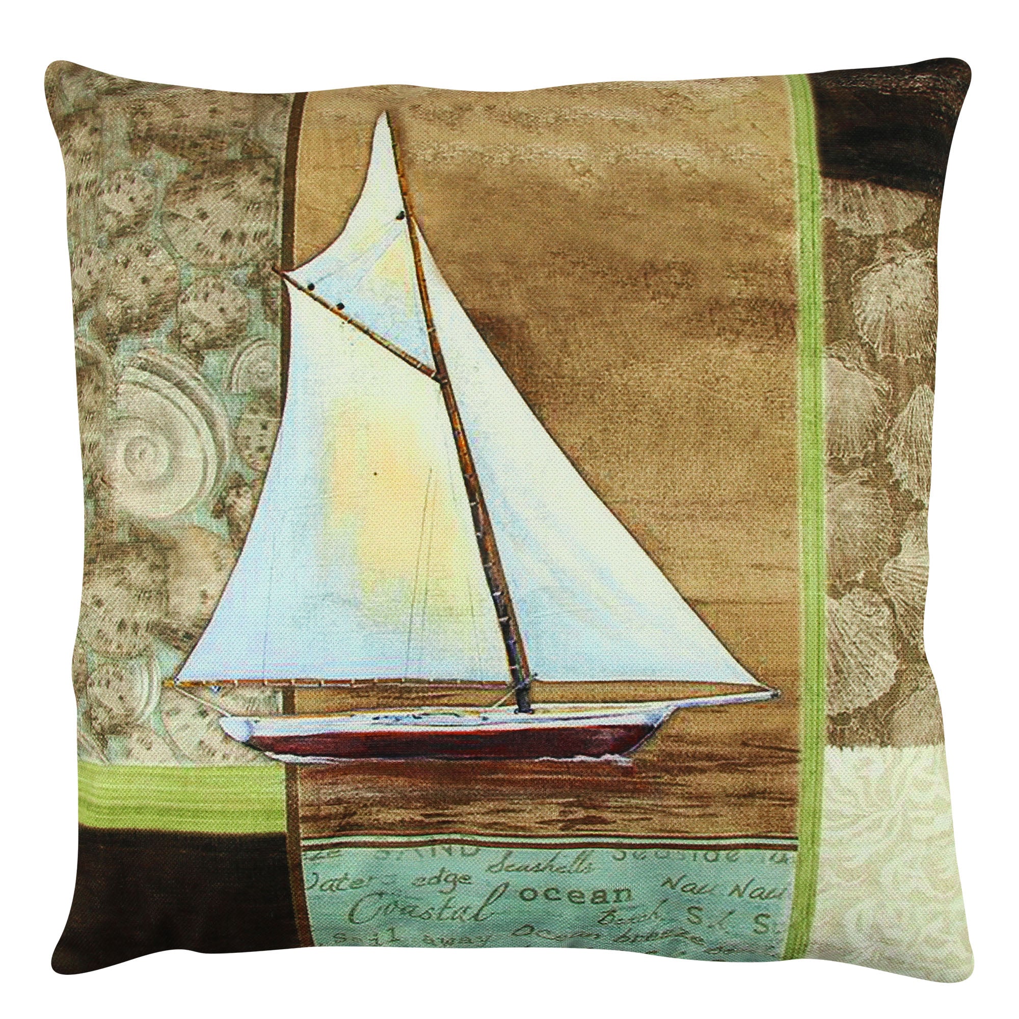 Almofada – 43 x 43 cm – Multicolorido – Algodão e Poliéster