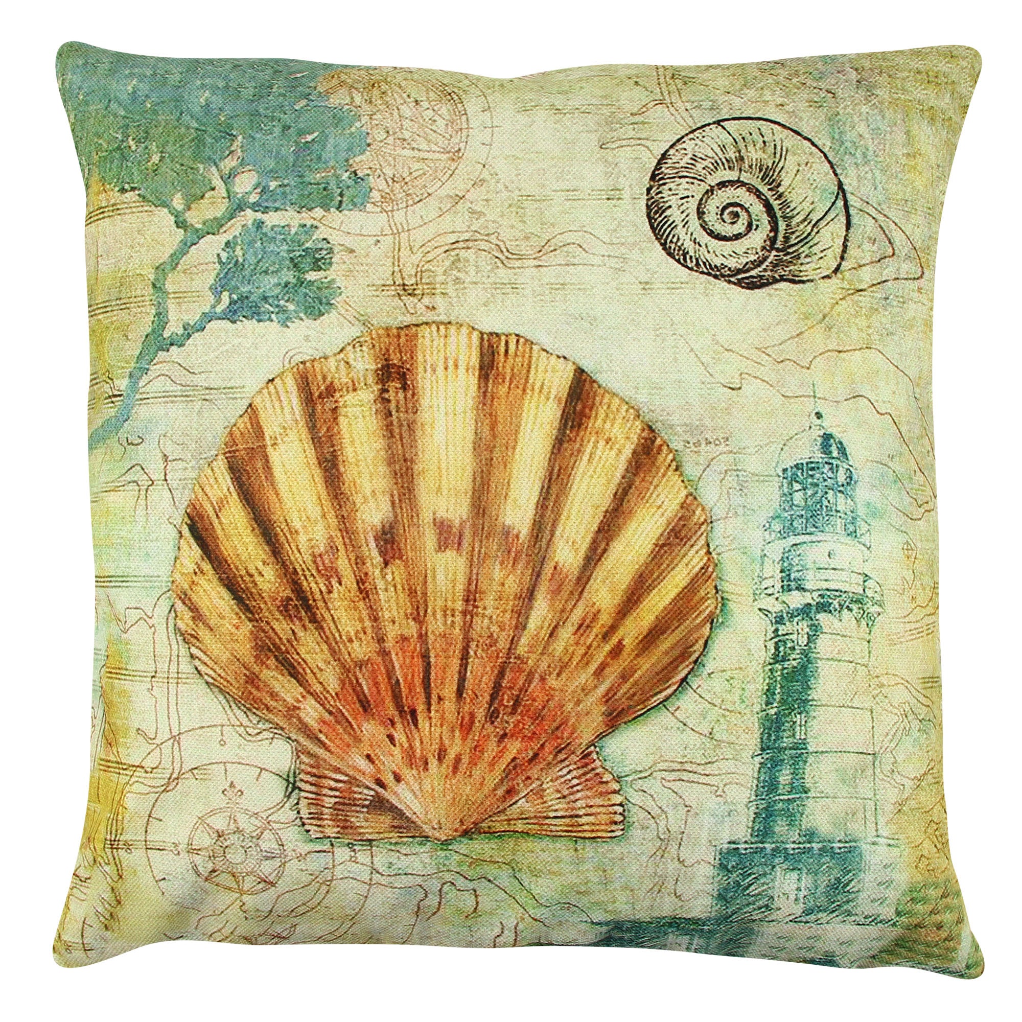 Almofada – 43 x 43 cm – Multicolorido – Algodão e Poliéster