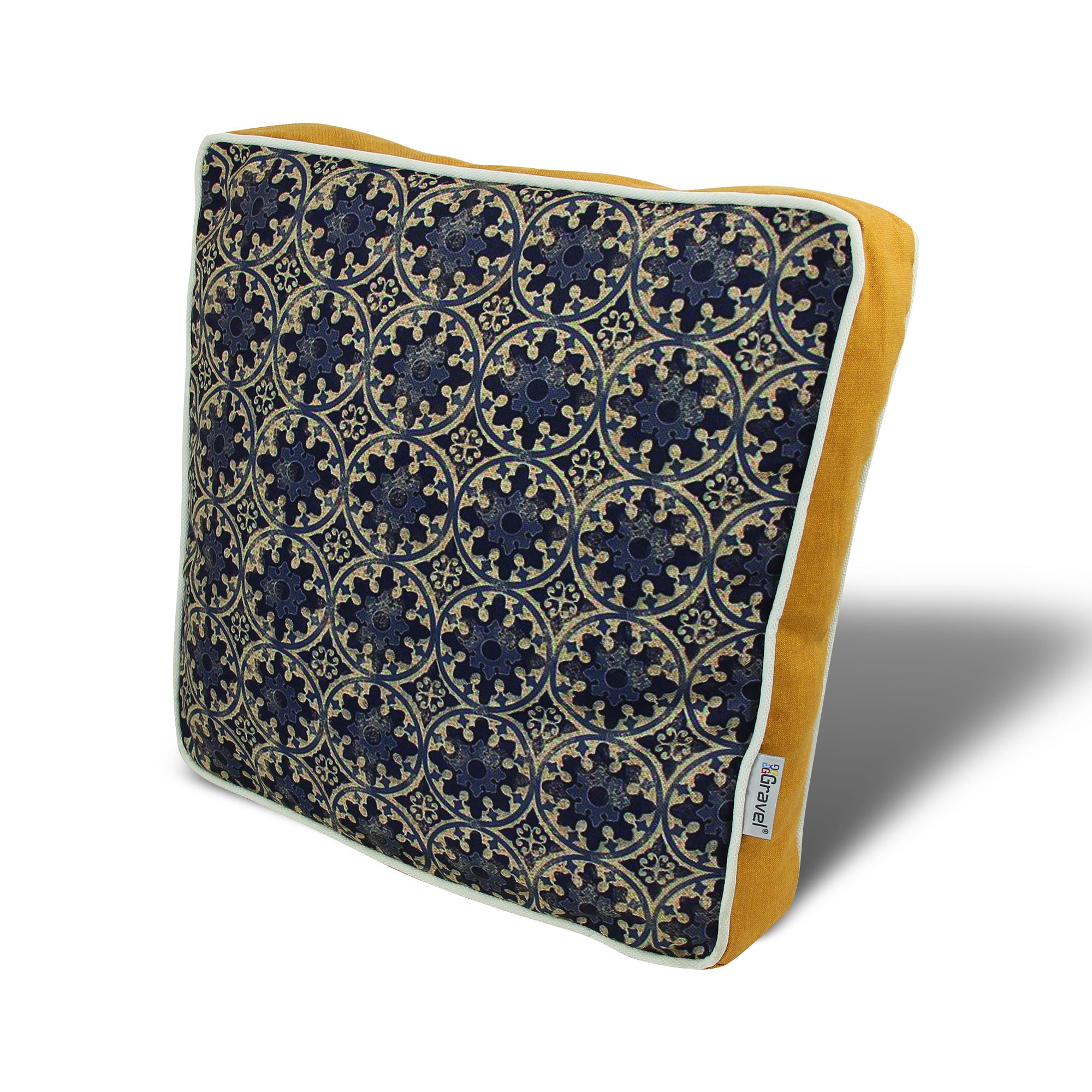 Almofada – 42 x 42 cm – Multicolorido – Algodão/Poliéster