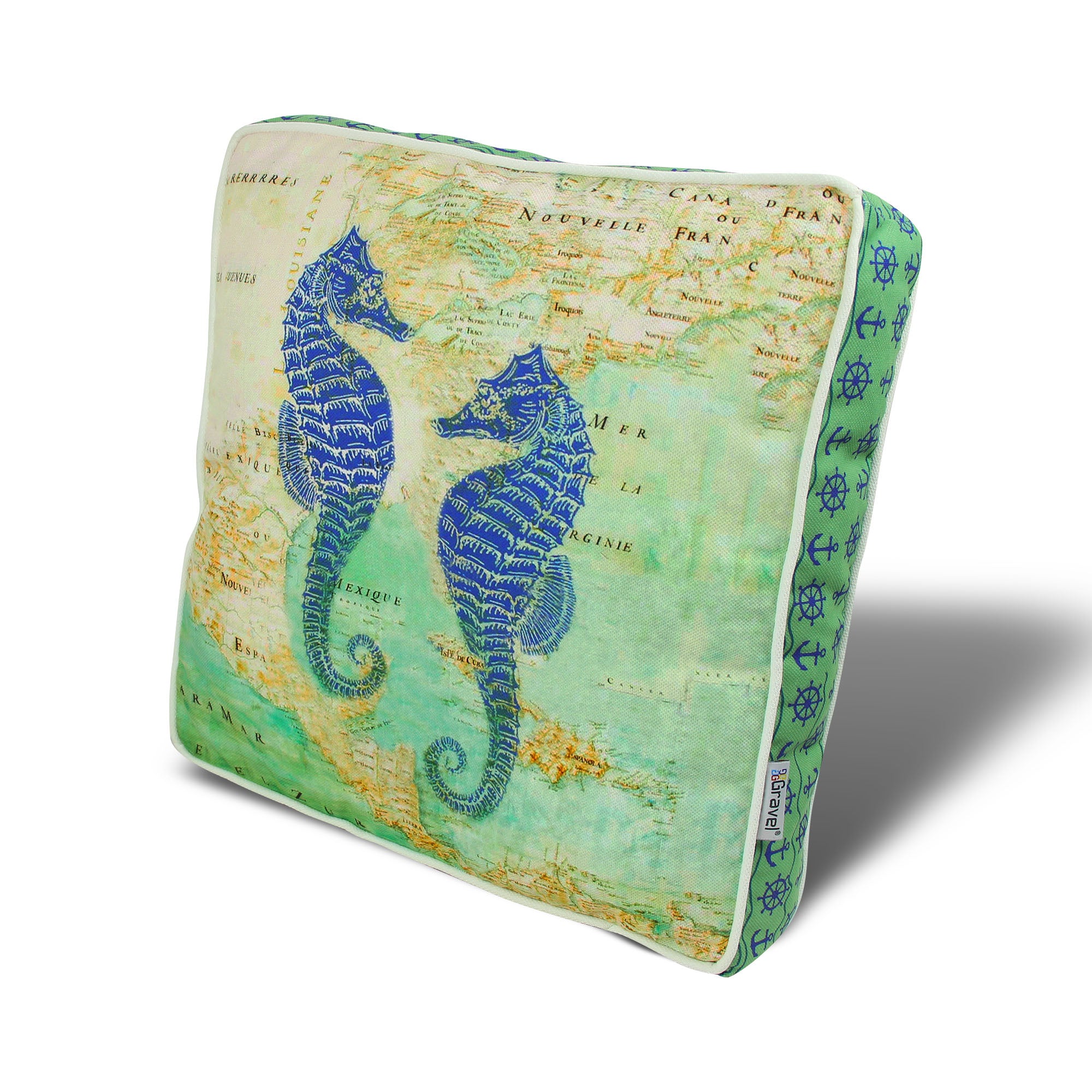 Almofada – 42 x 42 cm – Multicolorido – Algodão e Poliéster