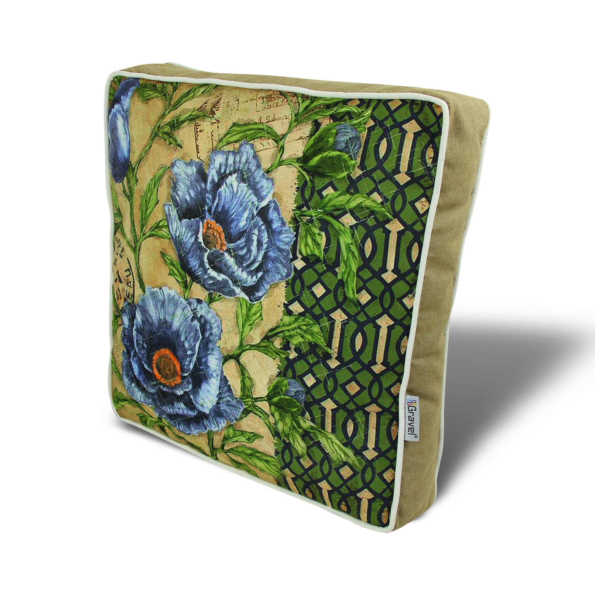 Almofada – 42 x 42 cm – Multicolorido – Algodão e Poliéster