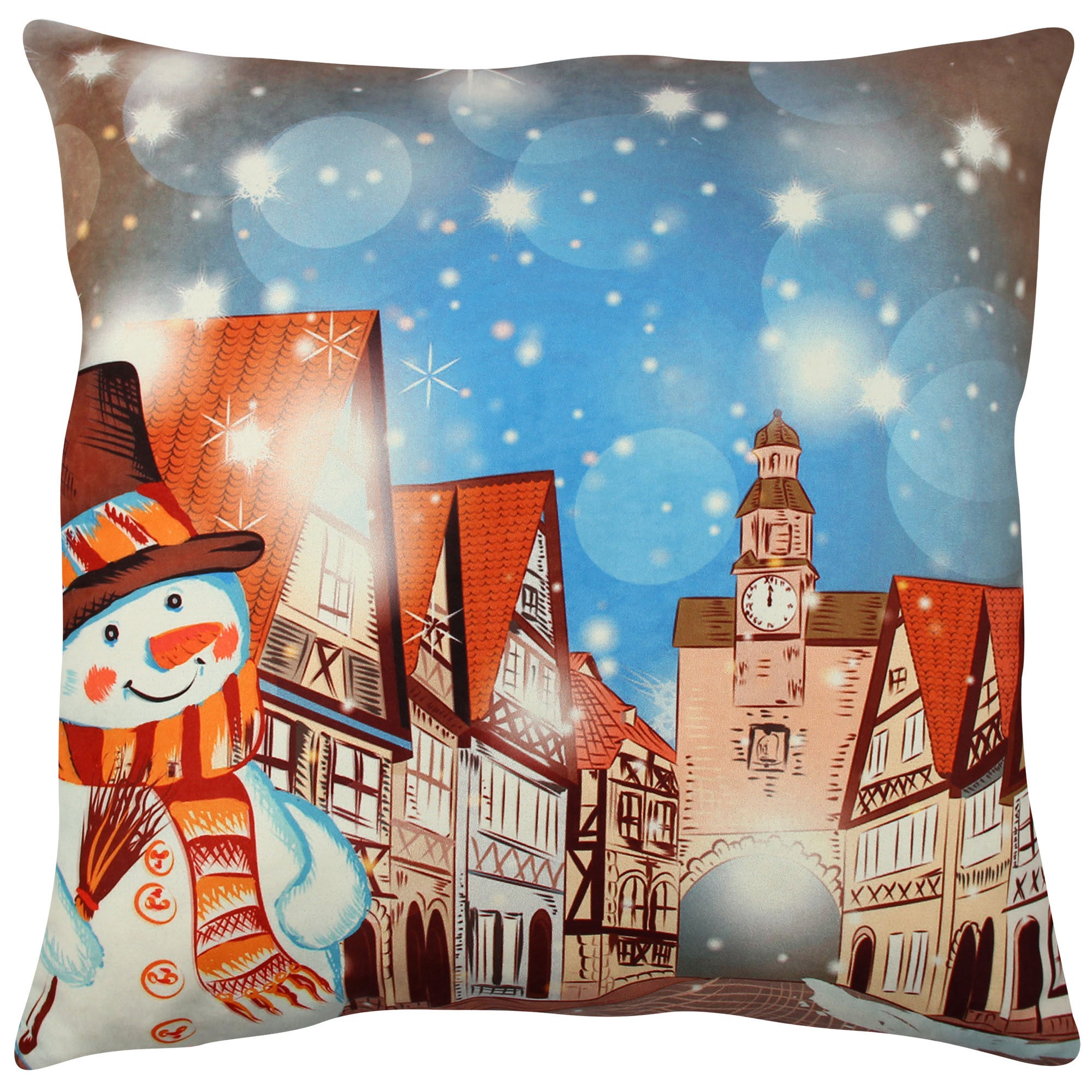 Almofada – 43 x 43 cm – Multicolorido – Algodão e Poliéster