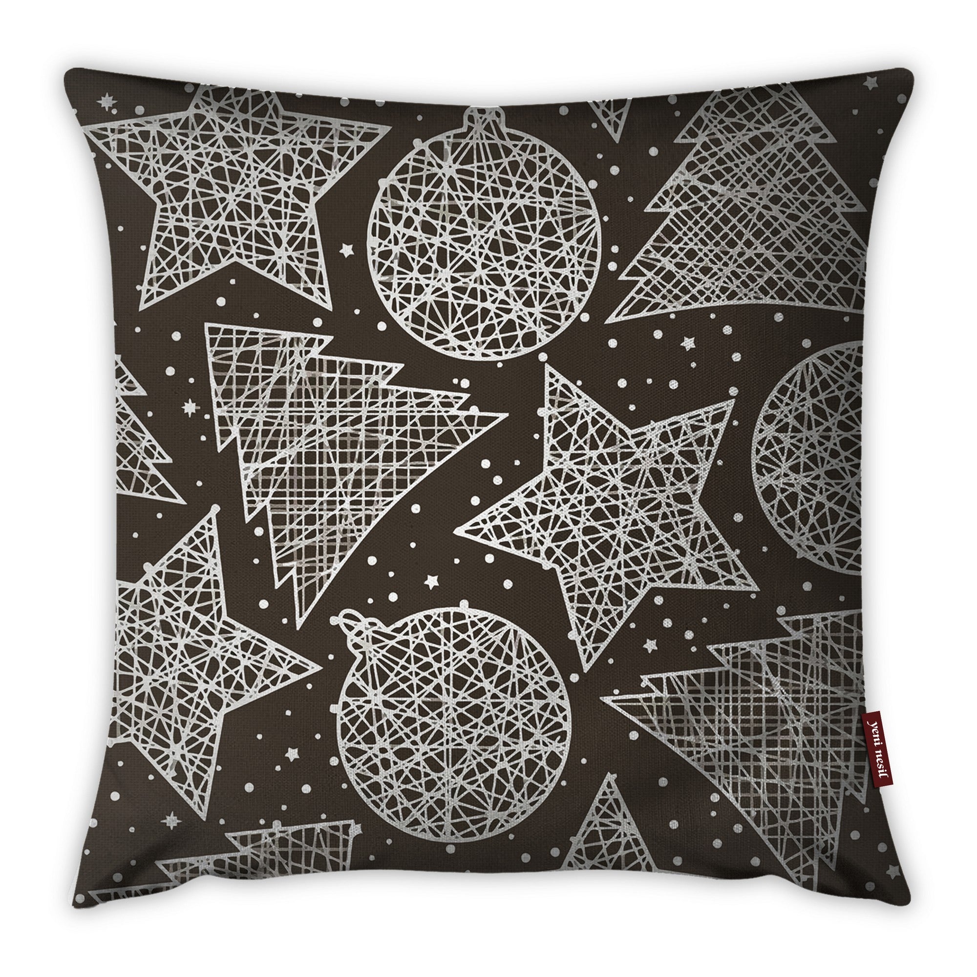 Almofada – 43 x 43 cm – Multicolorido – Algodão e Poliéster