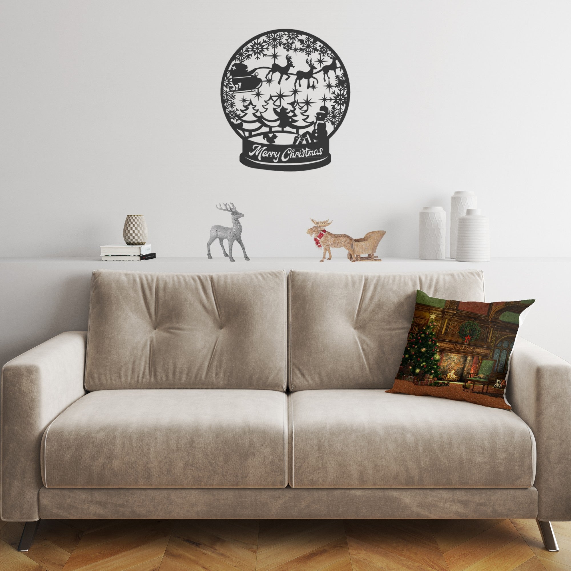 Almofada – 43 x 43 cm – Multicolorido – Algodão e Poliéster