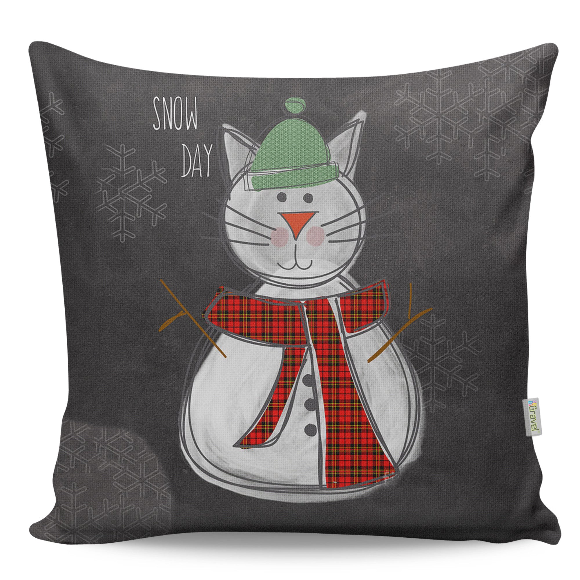 Almofada – 43 x 43 cm – Multicolorido – Algodão/Poliéster