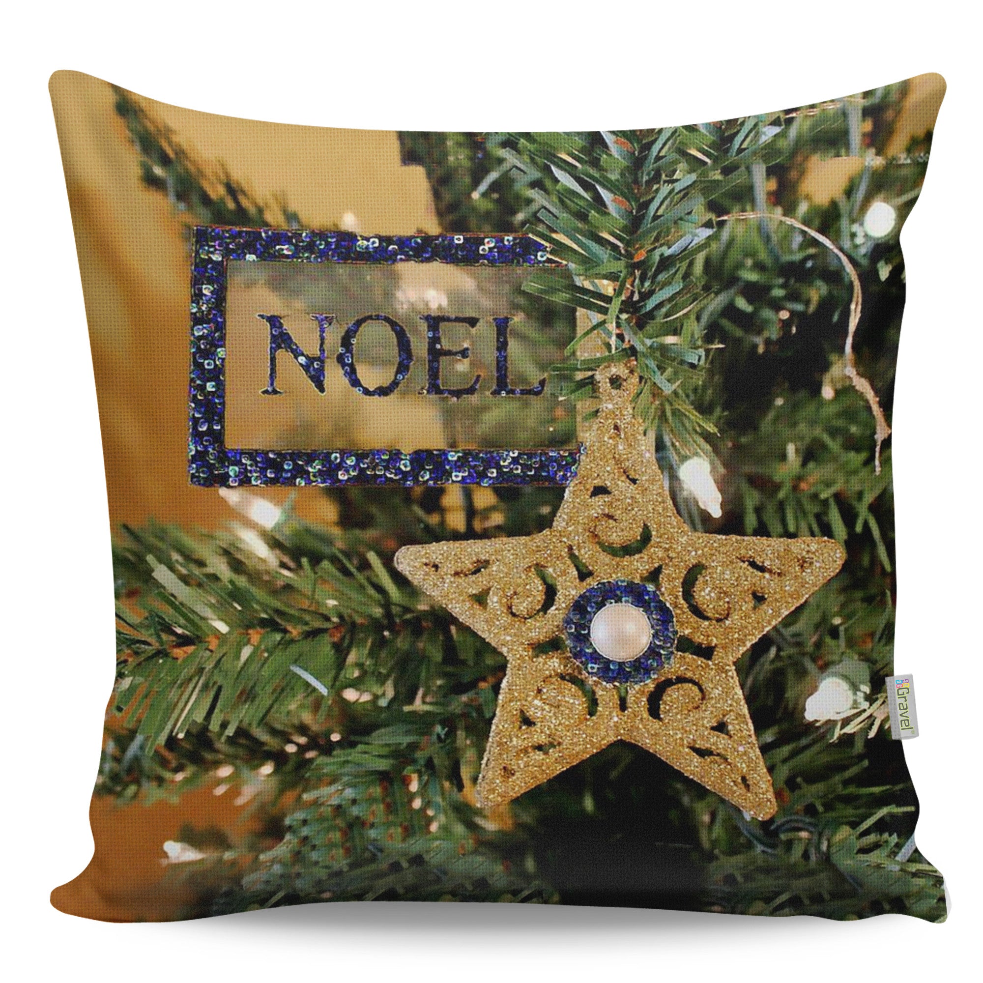 Almofada – 43 x 43 cm – Multicolorido – Algodão e Poliéster