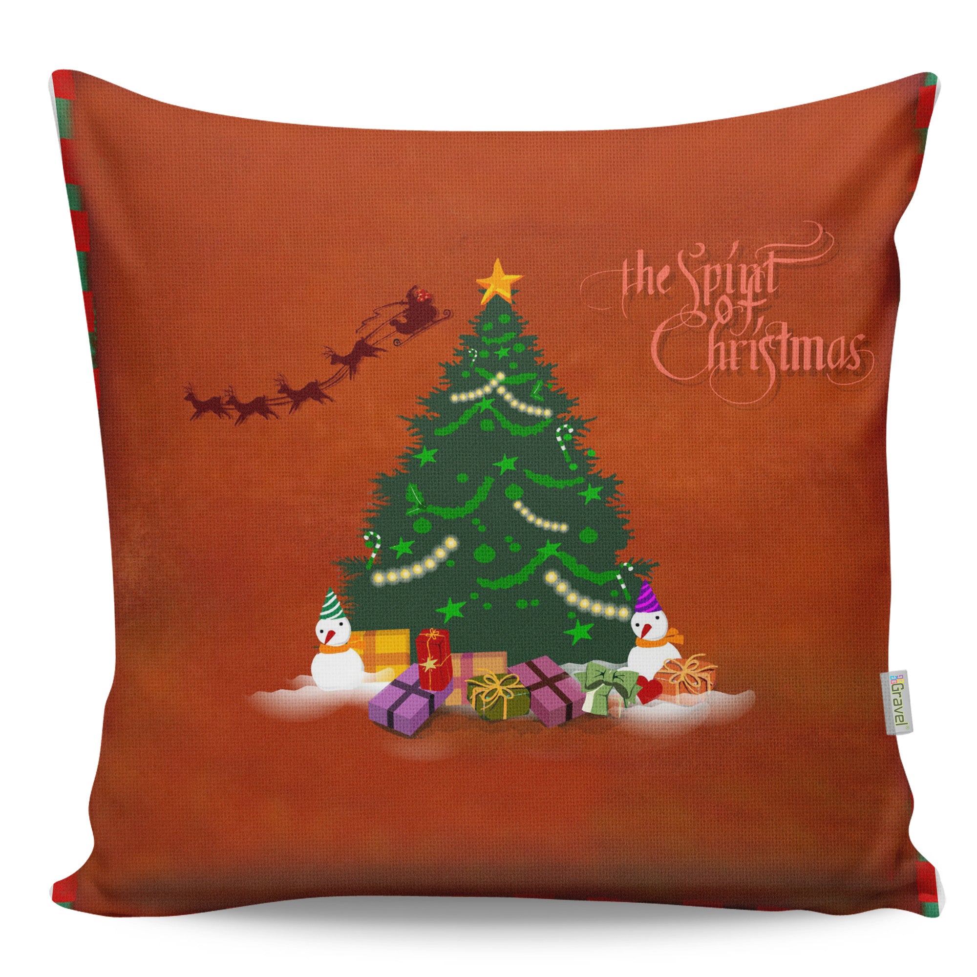 Almofada – 43 x 43 cm – Multicolorido – Algodão e Poliéster