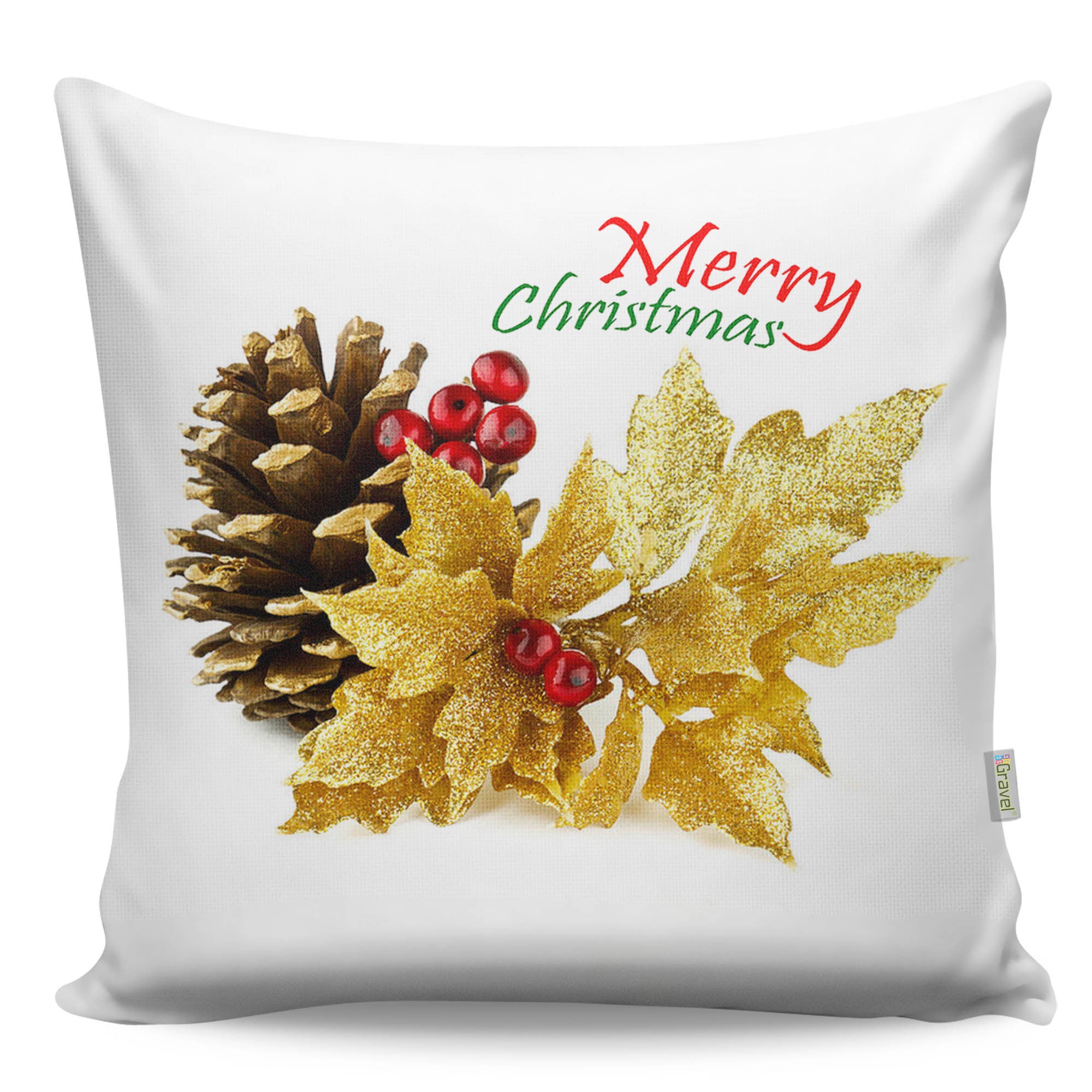 Almofada – 43 x 43 cm – Multicolorido – Algodão e Poliéster