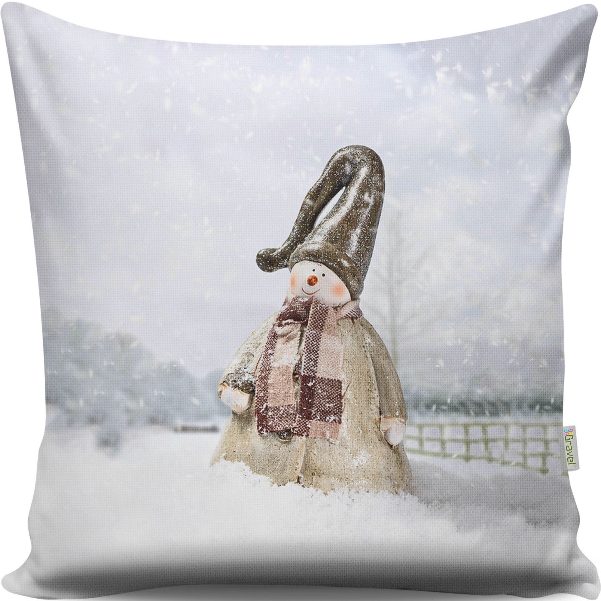 Almofada – 43 x 43 cm – Multicolorido – Algodão/Poliéster