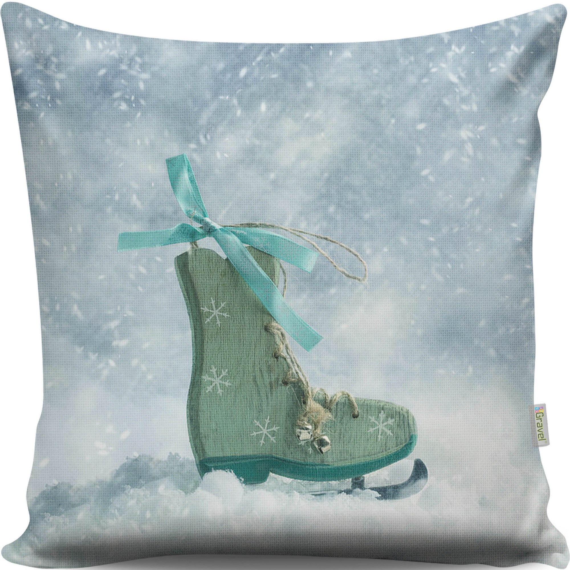 Almofada – 43 x 43 cm – Multicolorido – Algodão e Poliéster