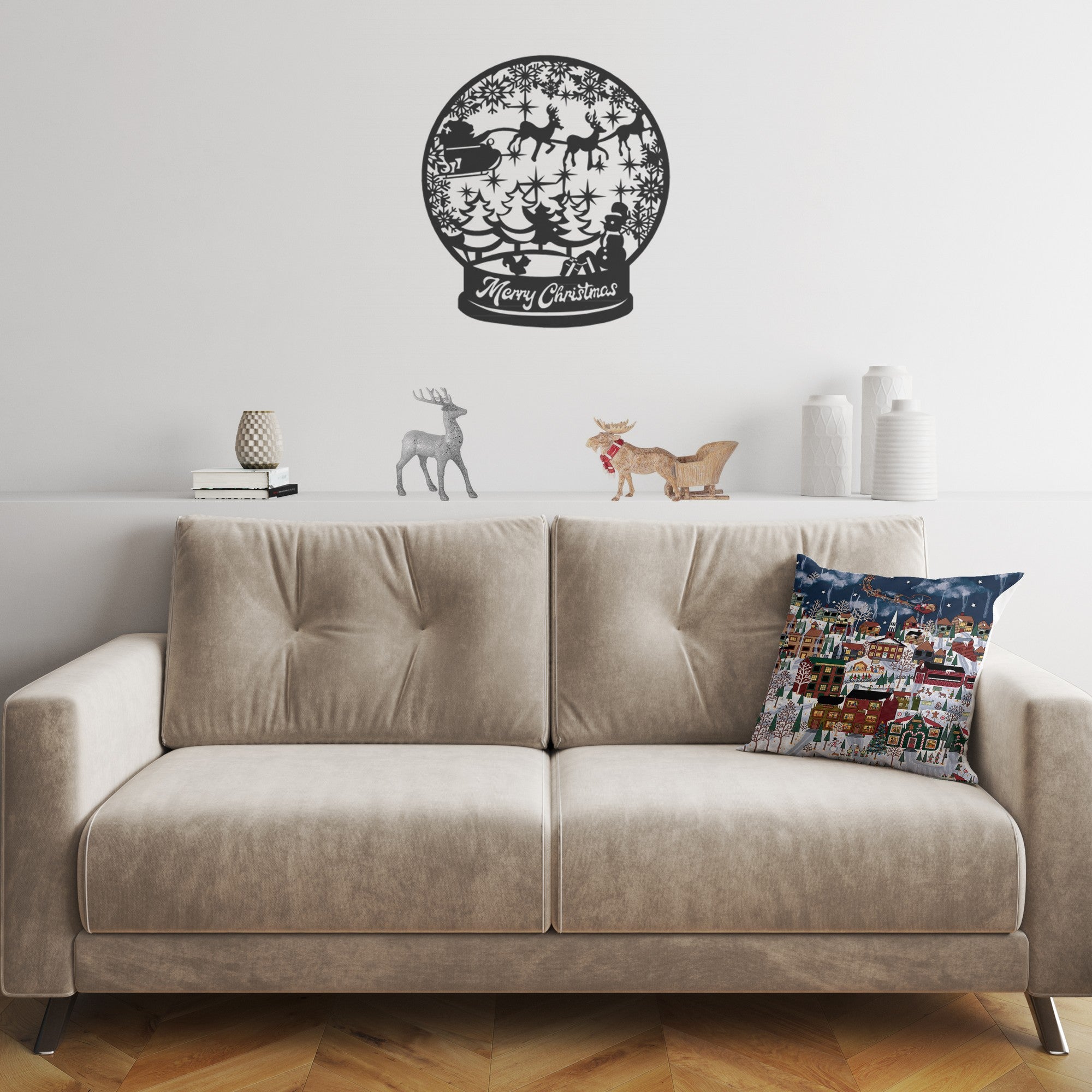 Almofada – 43 x 43 cm – Multicolorido – Algodão e Poliéster