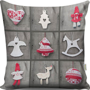 Almofada – 43 x 43 cm – Multicolorido – algodão e poliéster