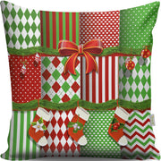 Almofada – 43 x 43 cm – Multicolorido – Algodão e Poliéster