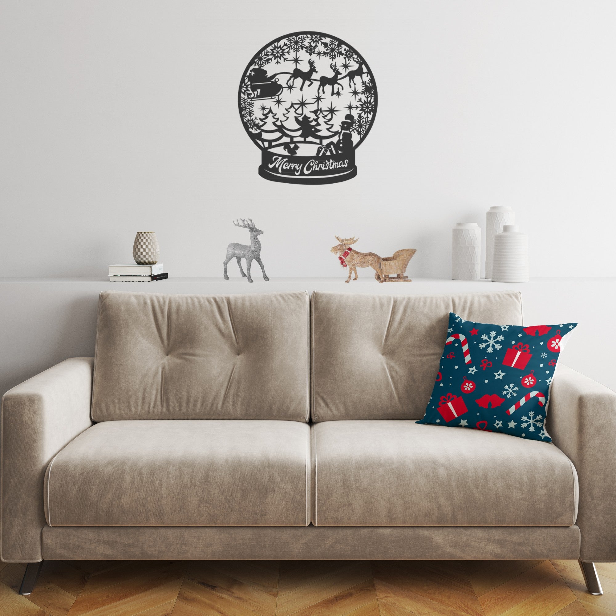 Almofada – 43 x 43 cm – Multicolorido – Algodão e Poliéster