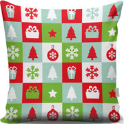 Almofada – 43 x 43 cm – Multicolorido – Algodão e Poliéster