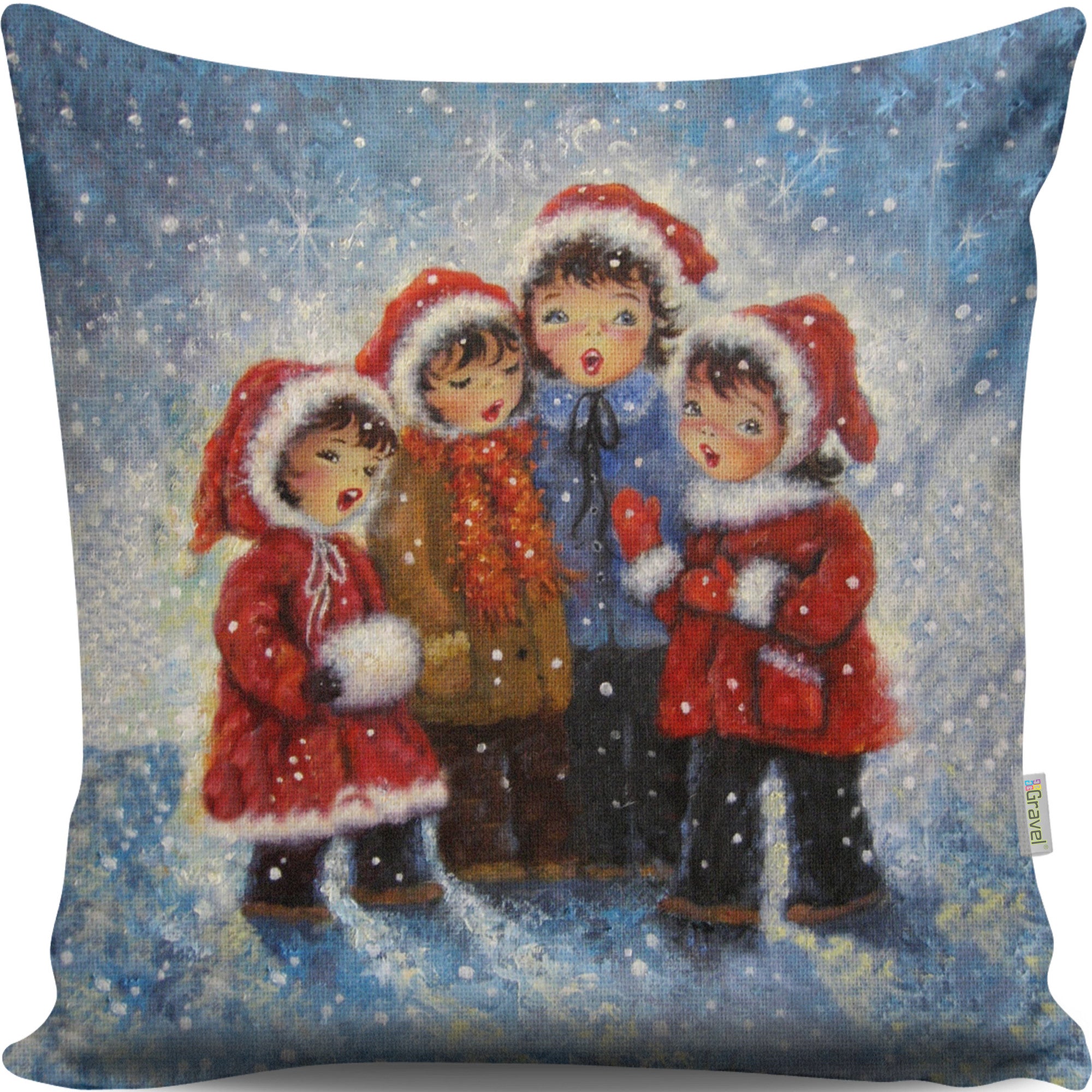 Almofada – 43 x 43 cm – Multicolorido – Algodão e Poliéster