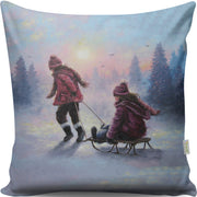 Almofada – 43 x 43 cm – Multicolorido – Algodão e Poliéster