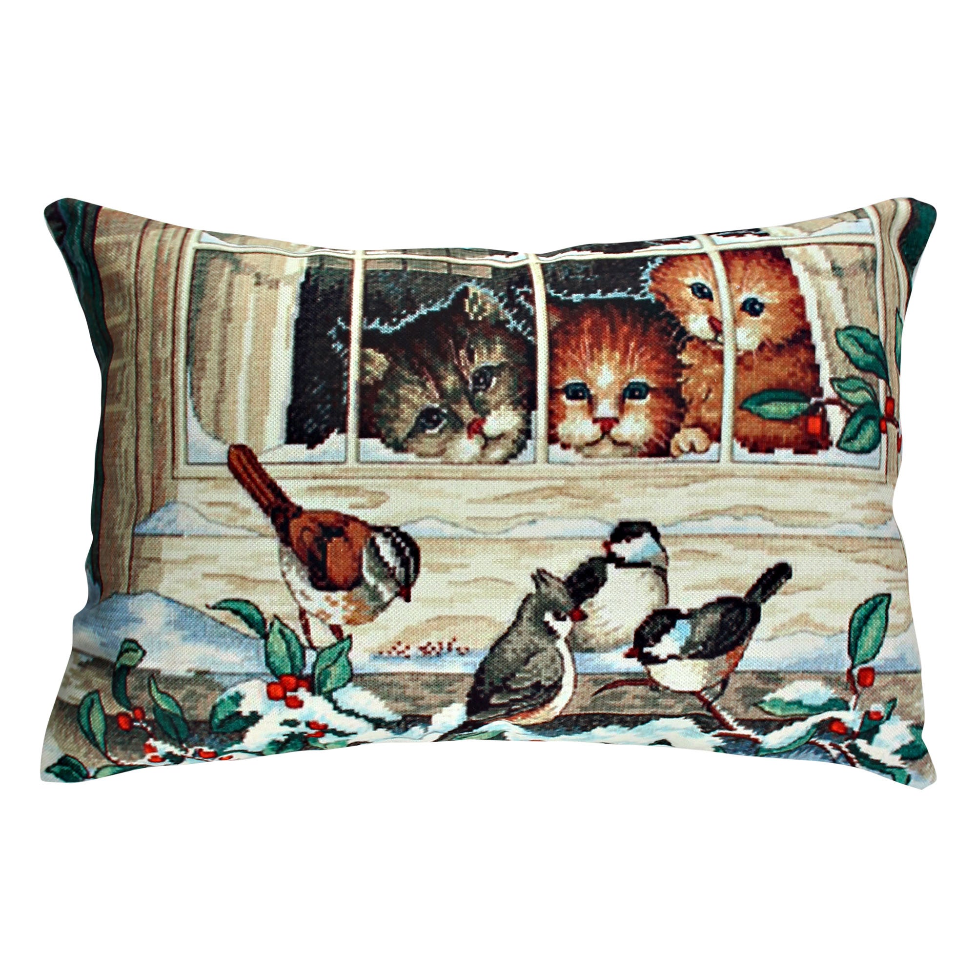 Almofada – 33 x 48 cm – Multicolorido – Algodão e Poliéster