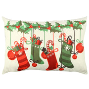 Almofada – 33 x 48 cm – Multicolorido – 50% Algodão / 50% Poliéster