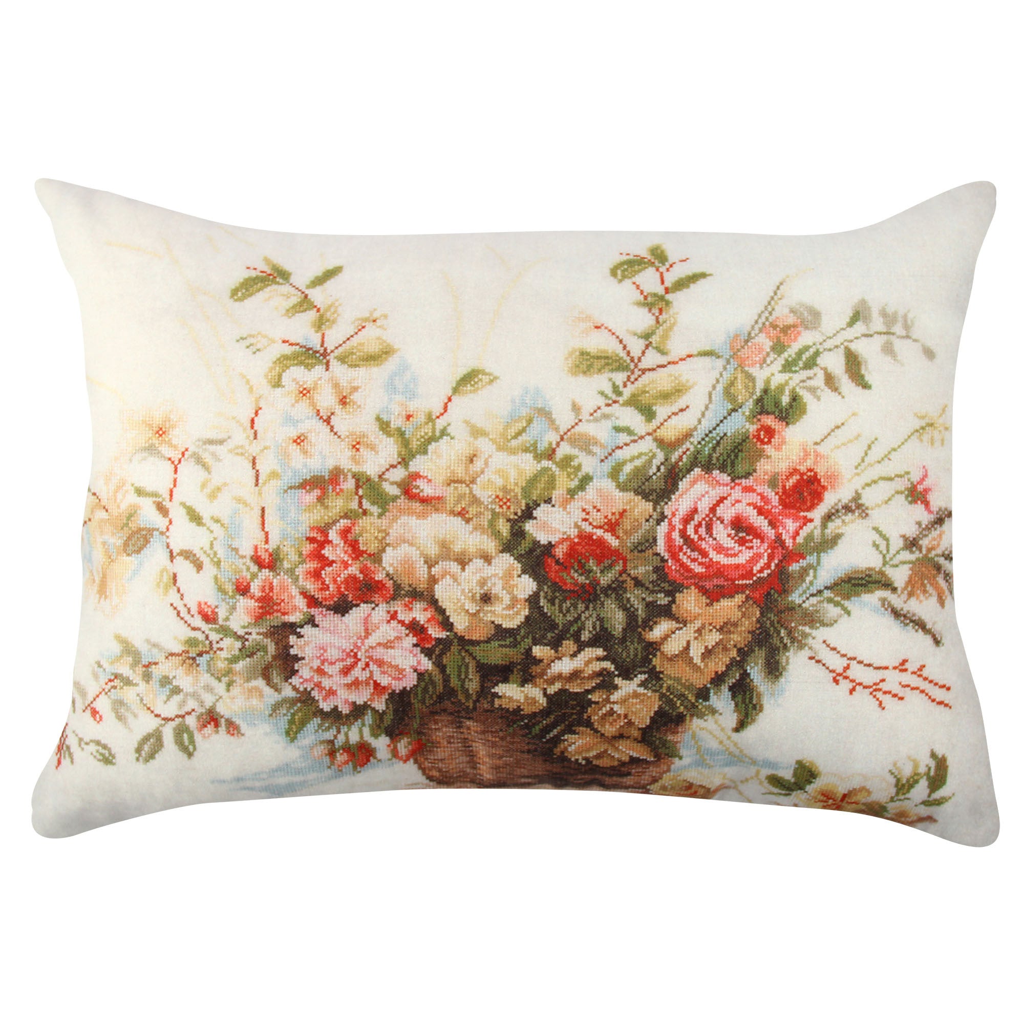 Almofada – 33 x 48 cm – Multicolorido – Algodão e Poliéster