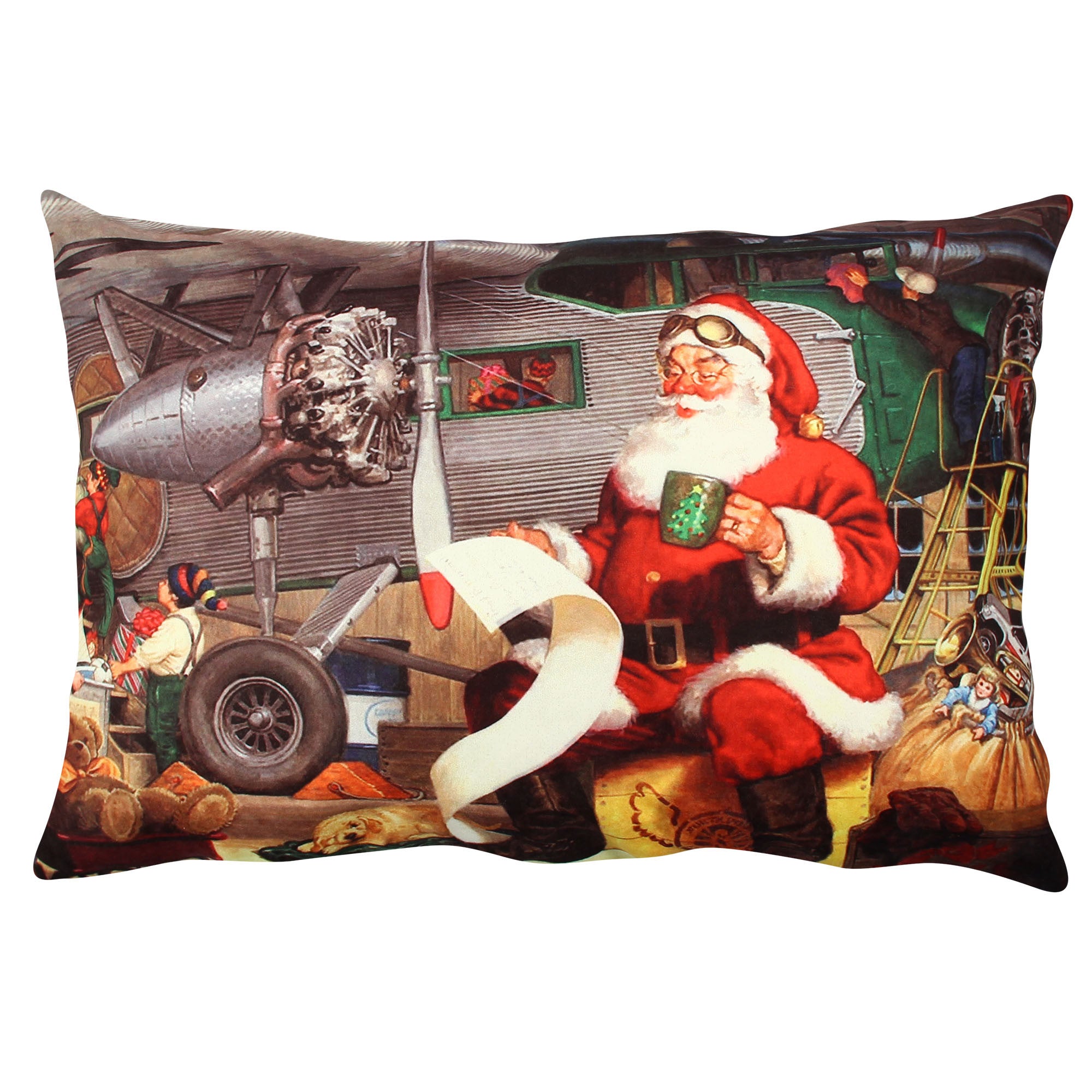 Almofada – 33 x 48 cm – Multicolorido – 50% Algodão / 50% Poliéster