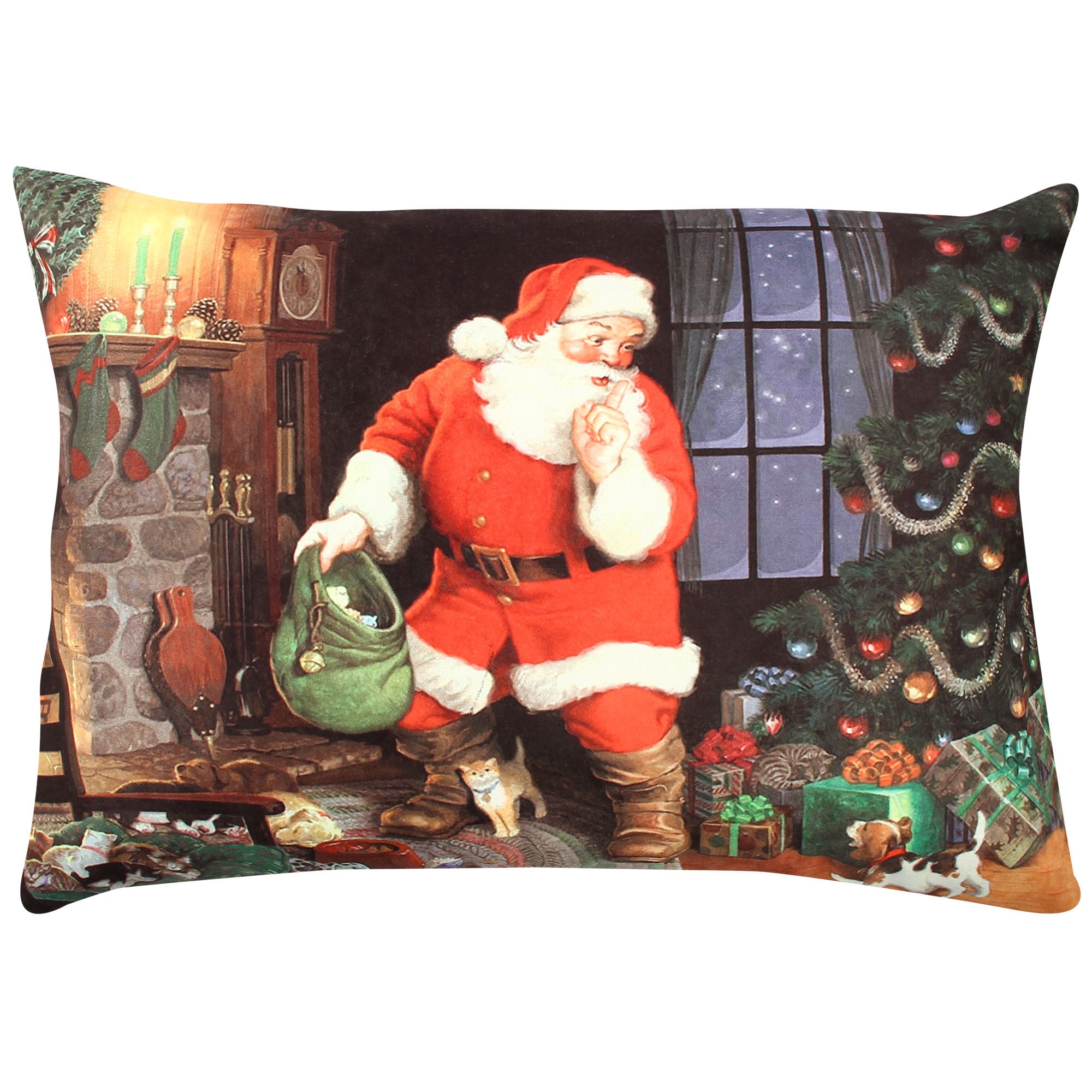 Almofada – 33 x 48 cm – Multicolorido – Algodão e Poliéster