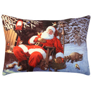 Almofada – 33 x 48 cm – Multicolorido – 50% Algodão / 50% Poliéster