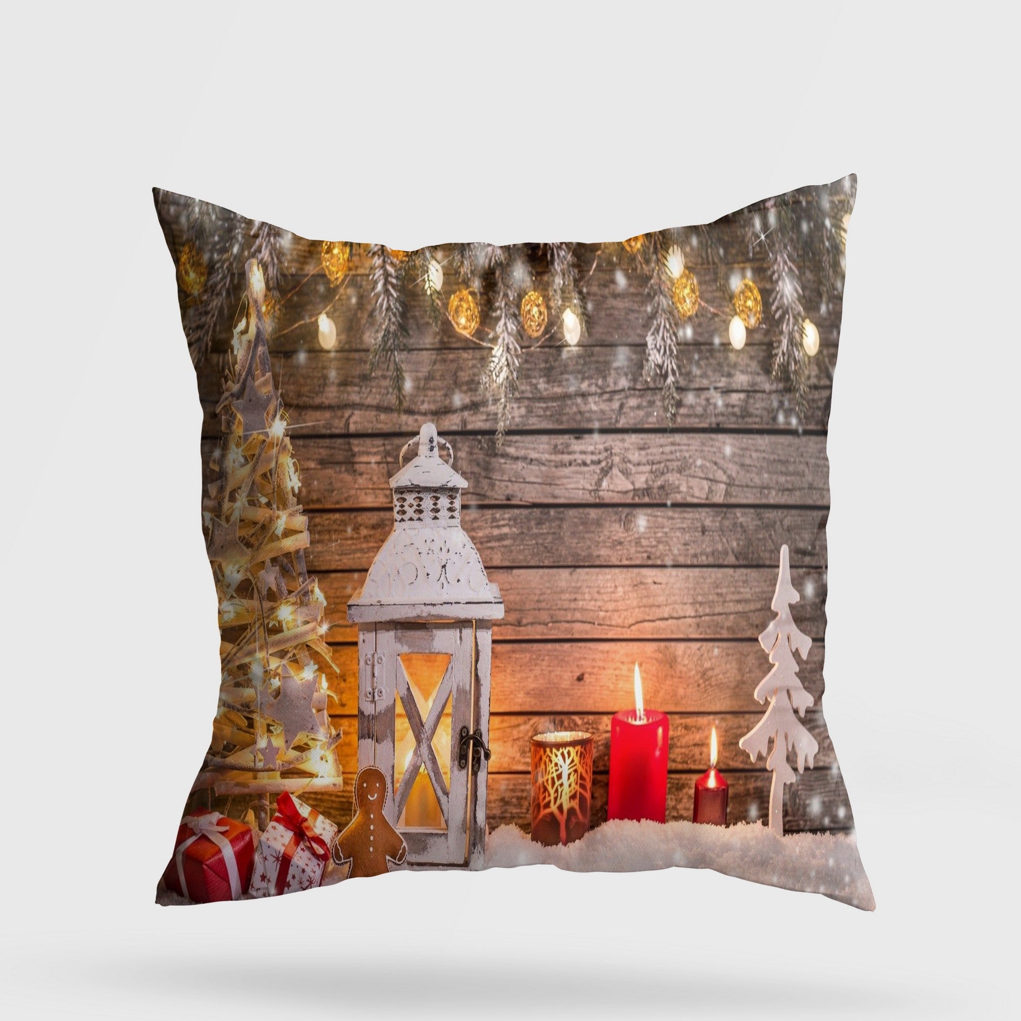 Almofada – 43 x 43 cm – Multicolorido – Algodão e Poliéster