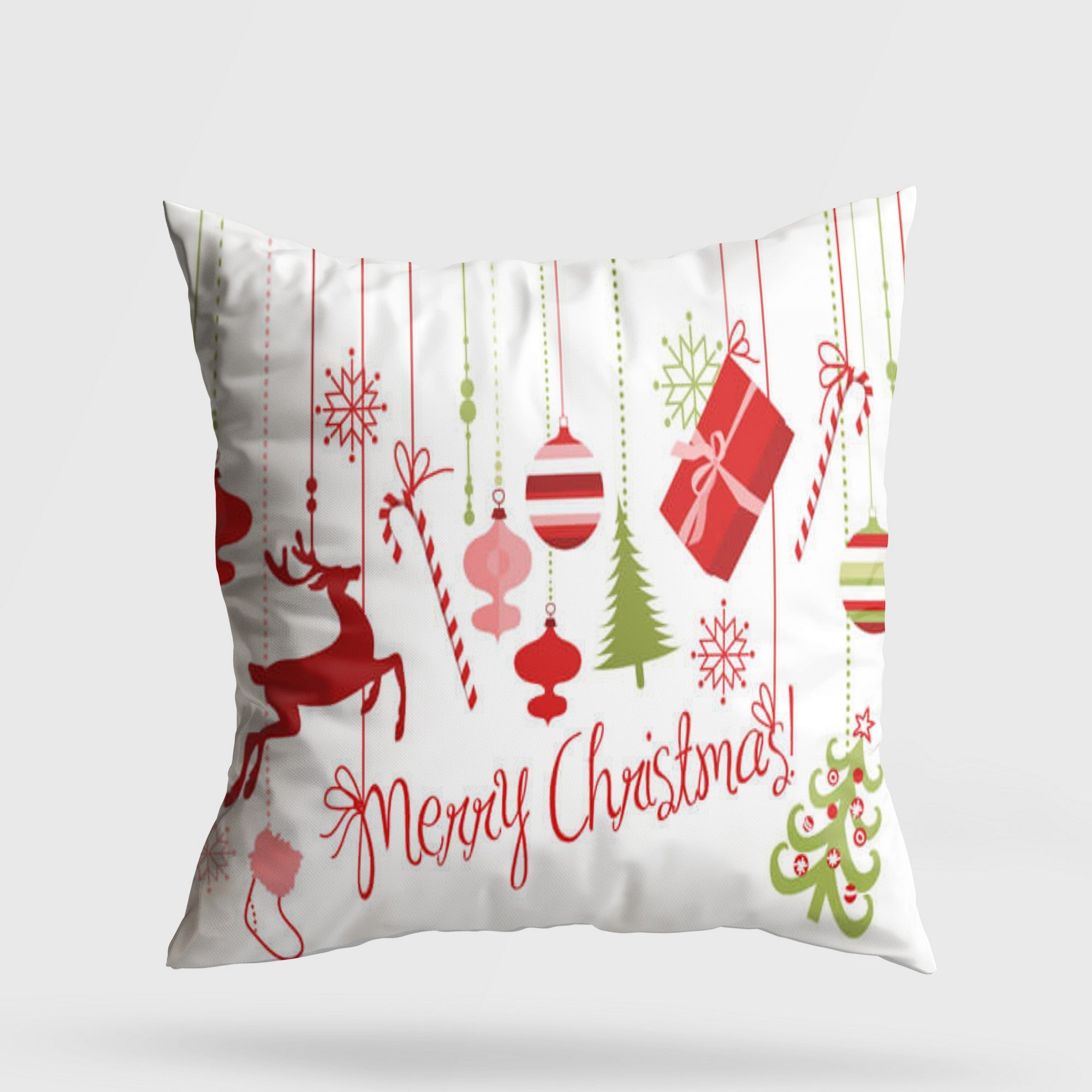 Almofada – 43 x 43 cm – Multicolorido – Algodão e Poliéster