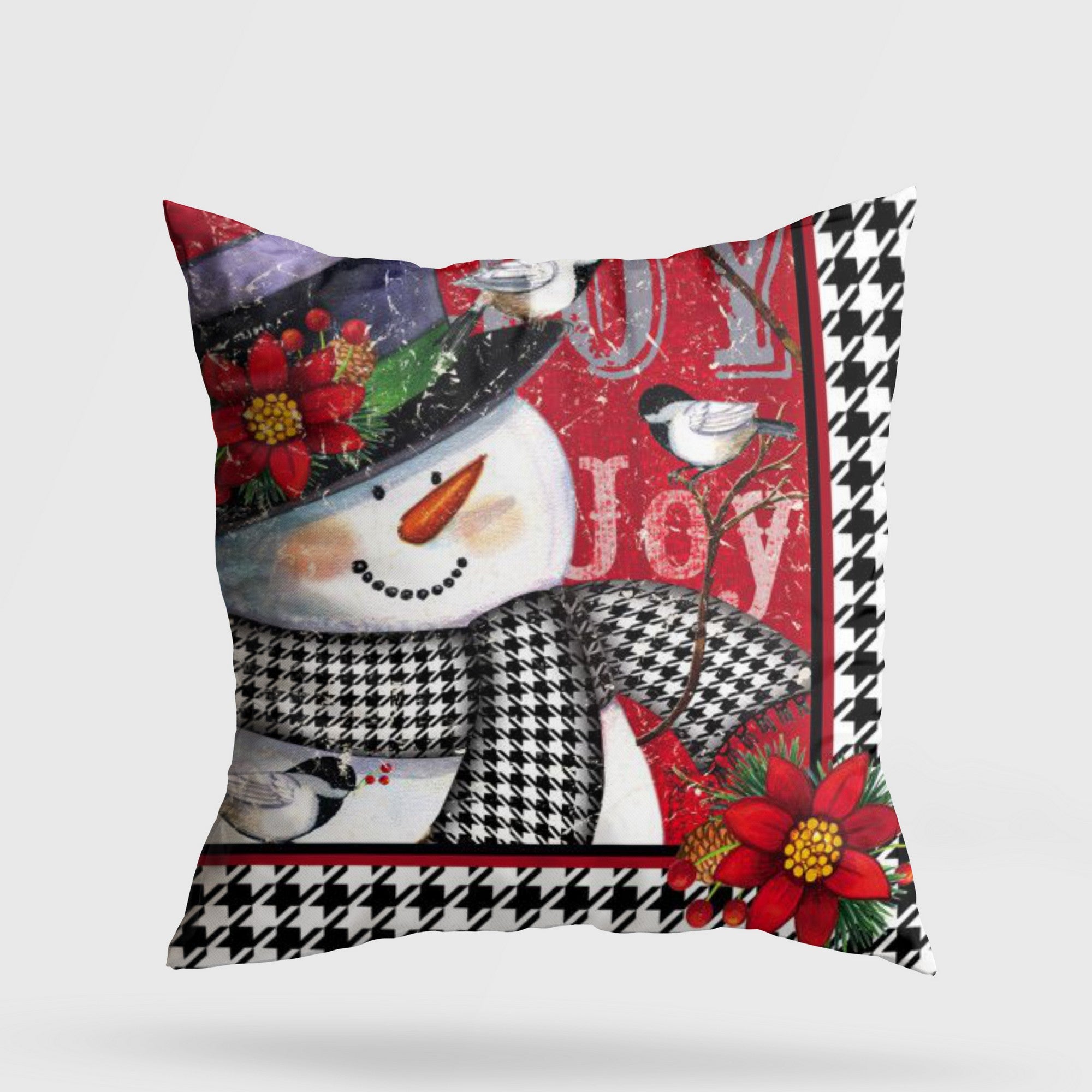 Almofada – 43 x 43 cm – Multicolorida – Algodão/Poliéster