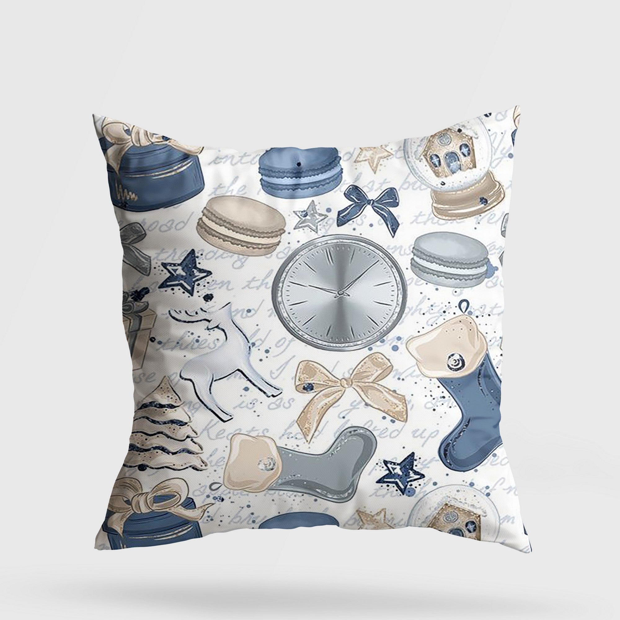 Almofada – 43 x 43 cm – Multicolorido – Algodão e Poliéster