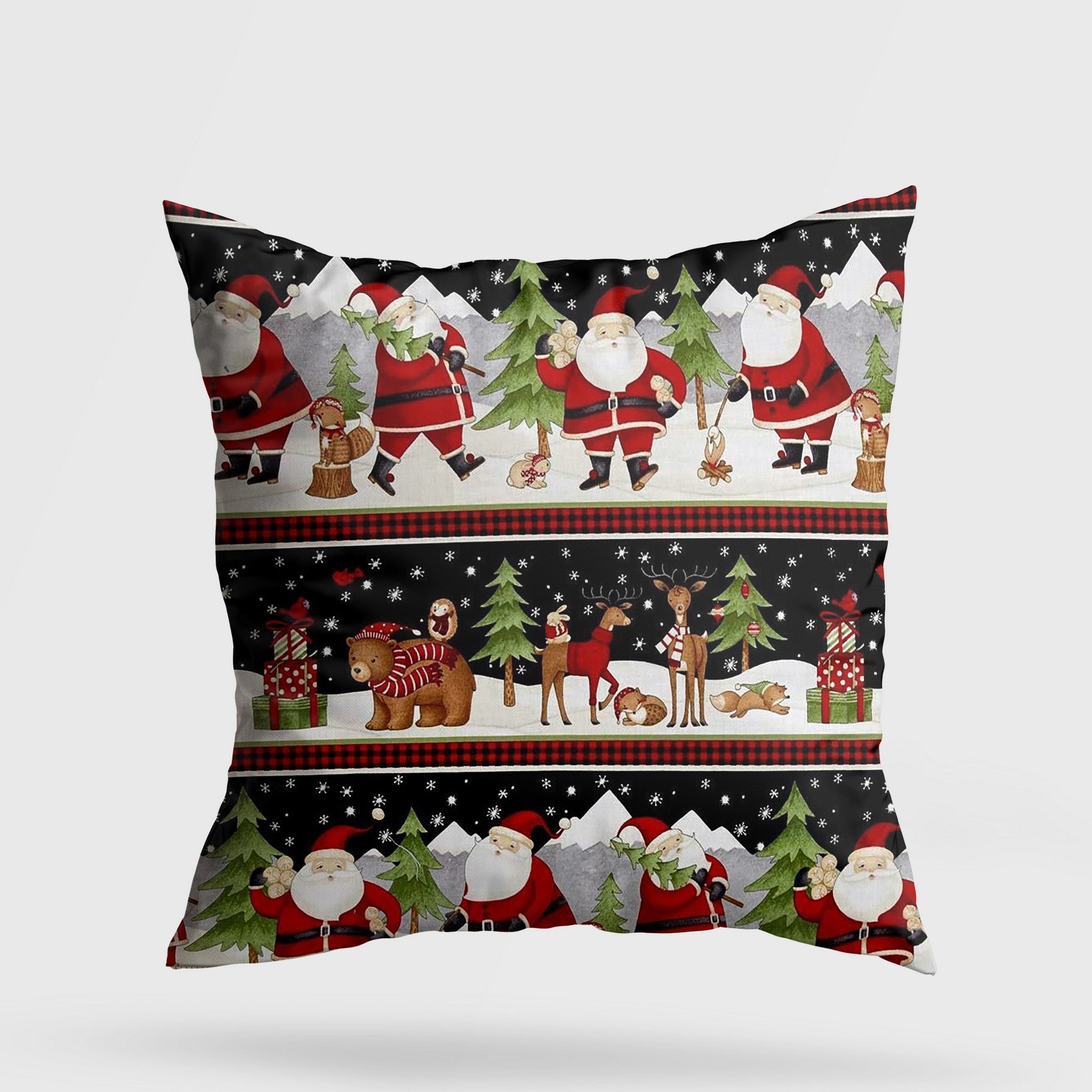 Almofada – 43 x 43 cm – Multicolorido – Algodão e Poliéster