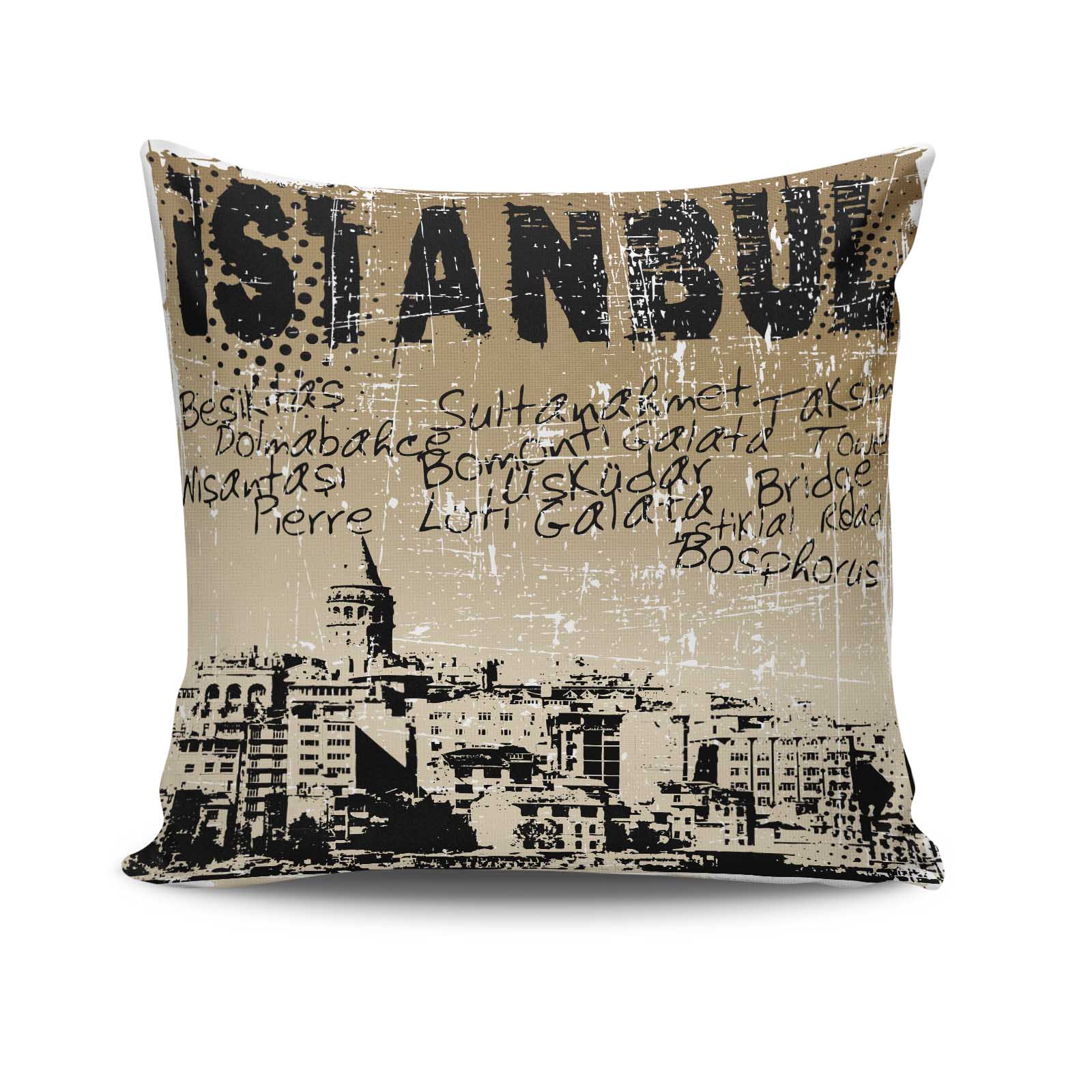 Almofada – 43 x 43 cm – Multicolorido – Algodão e Poliéster