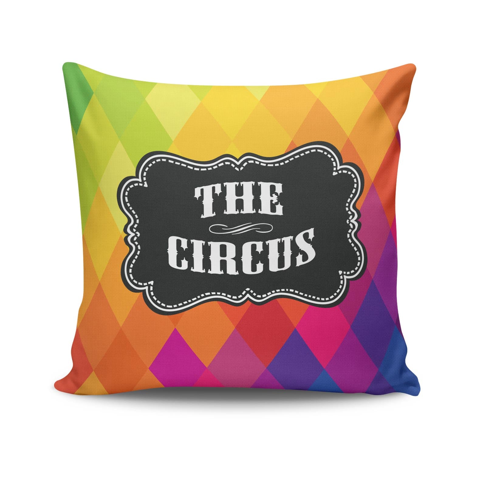 Almofada – 43 x 43 cm – Multicolorido – Algodão/Poliéster