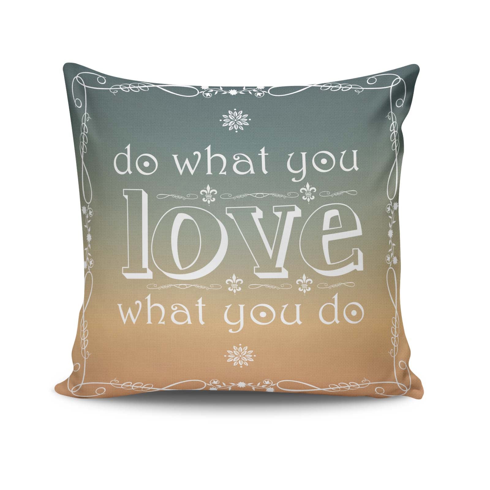 Almofada – 43 x 43 cm – Multicolorido – Algodão e Poliéster