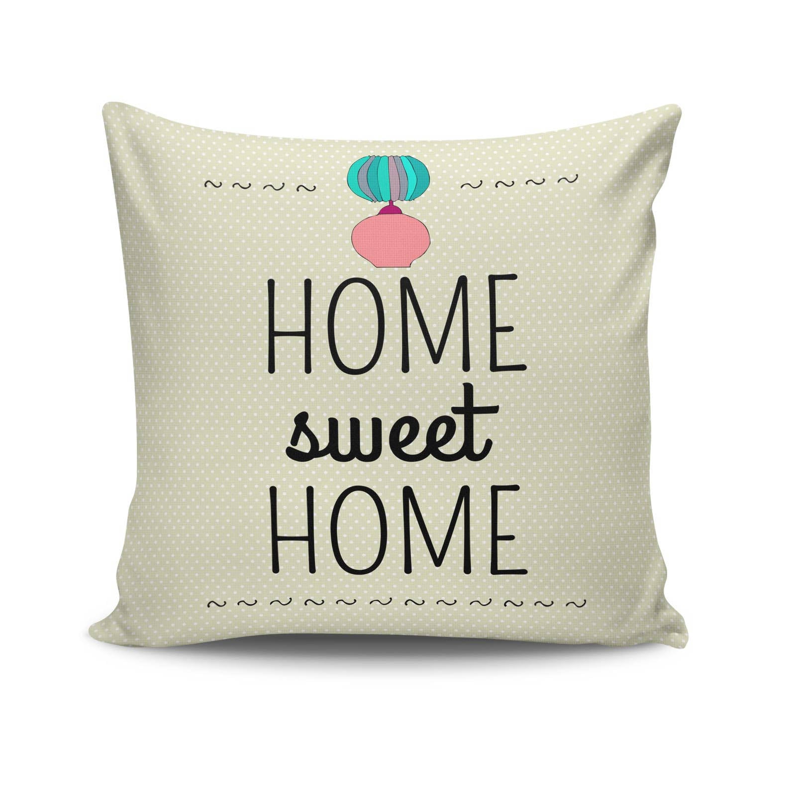 Almofada – 43 x 43 cm – Multicolorido – Algodão e Poliéster